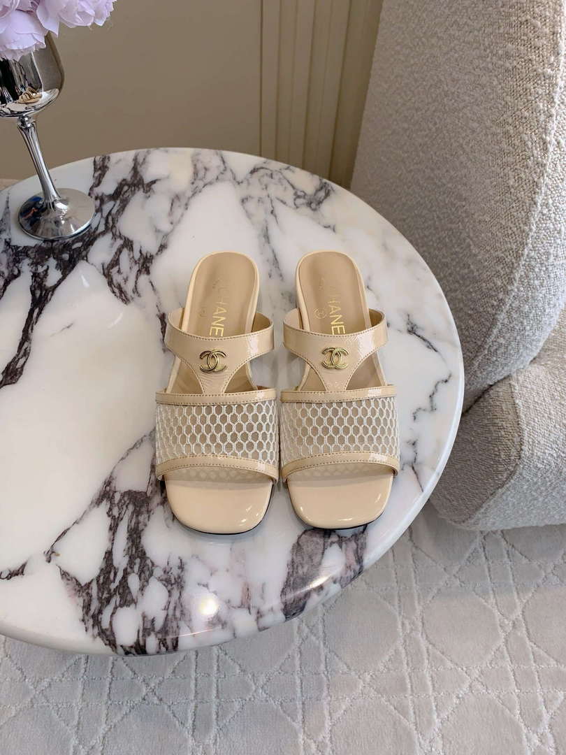 Chanel Women's New Mesh Slippers Fashion Shoes C93449 - Sneaker Replica Workshop