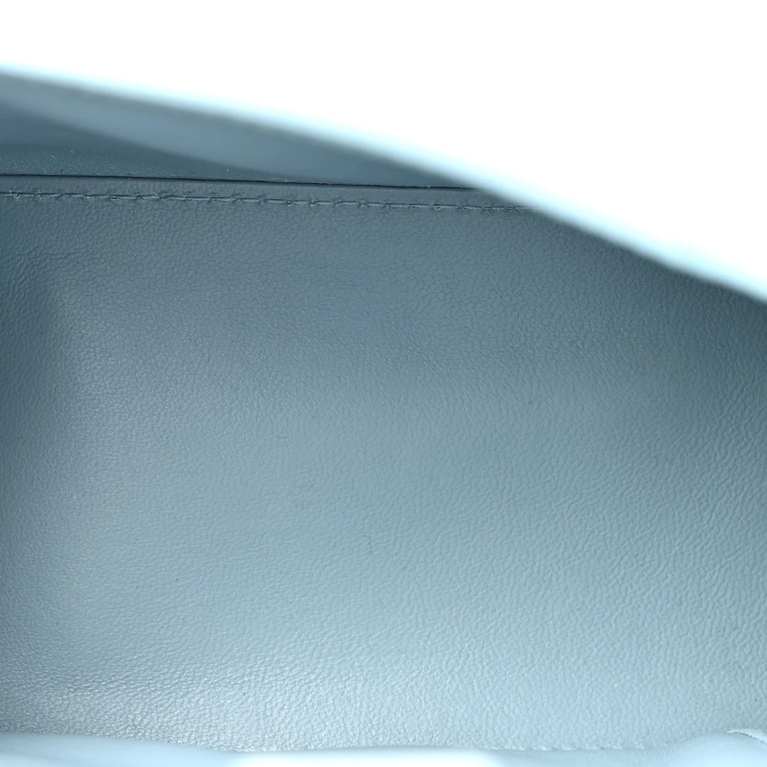 Shiny Calfskin Crocodile Embossed Small Hourglass Top Handle Bag Blue Grey - Top Club