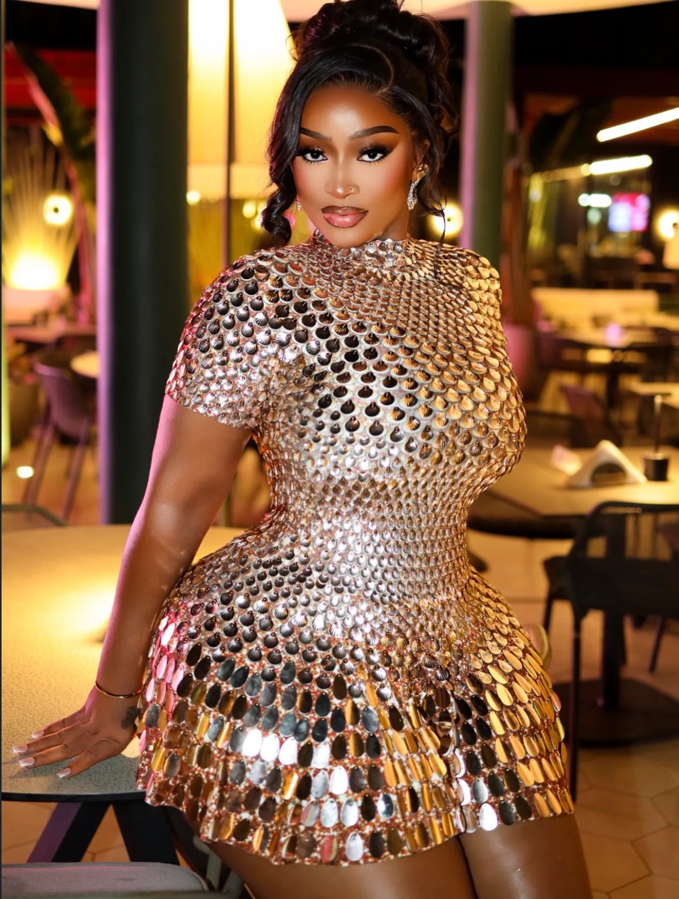 Shell sequin dress - XYPARS