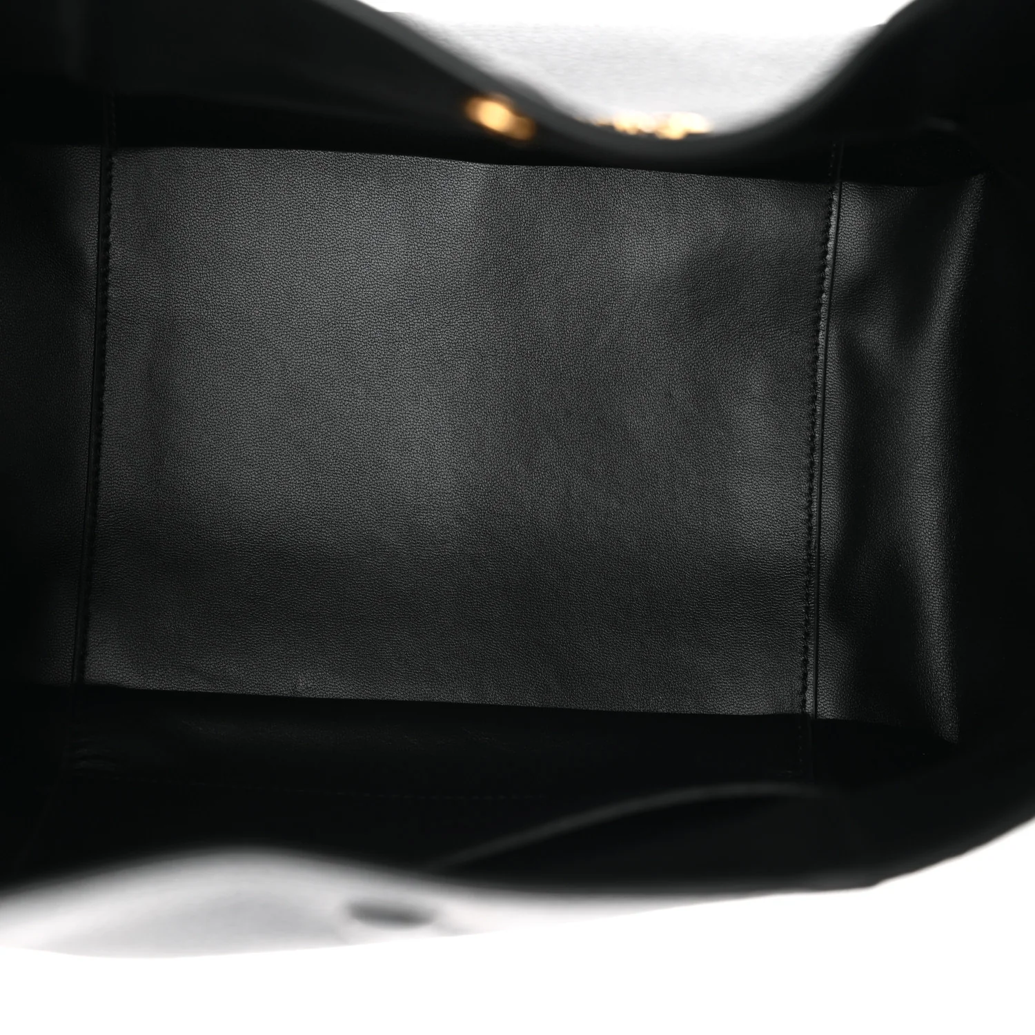 Calfskin Medium Signature Bucket Bag Black - Top Club