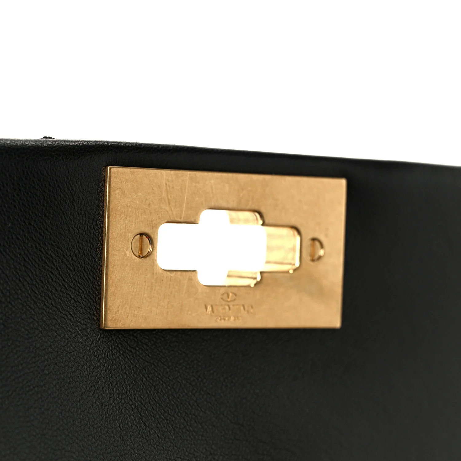 Nappa Medium Roman Stud Shoulder Bag Black - Top Club