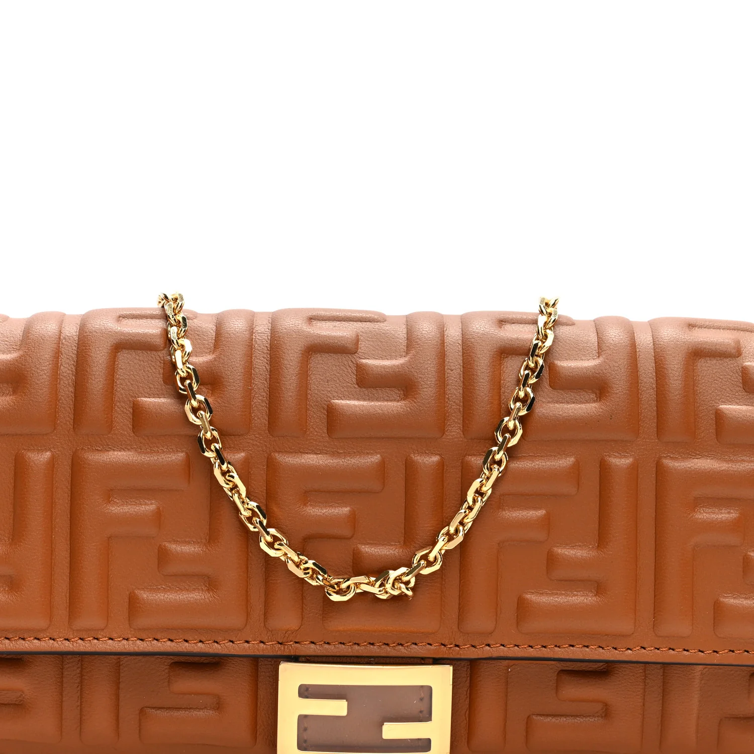 Nappa Matisse FF Embossed Continental Wallet On Chain Coloniale - Top Club