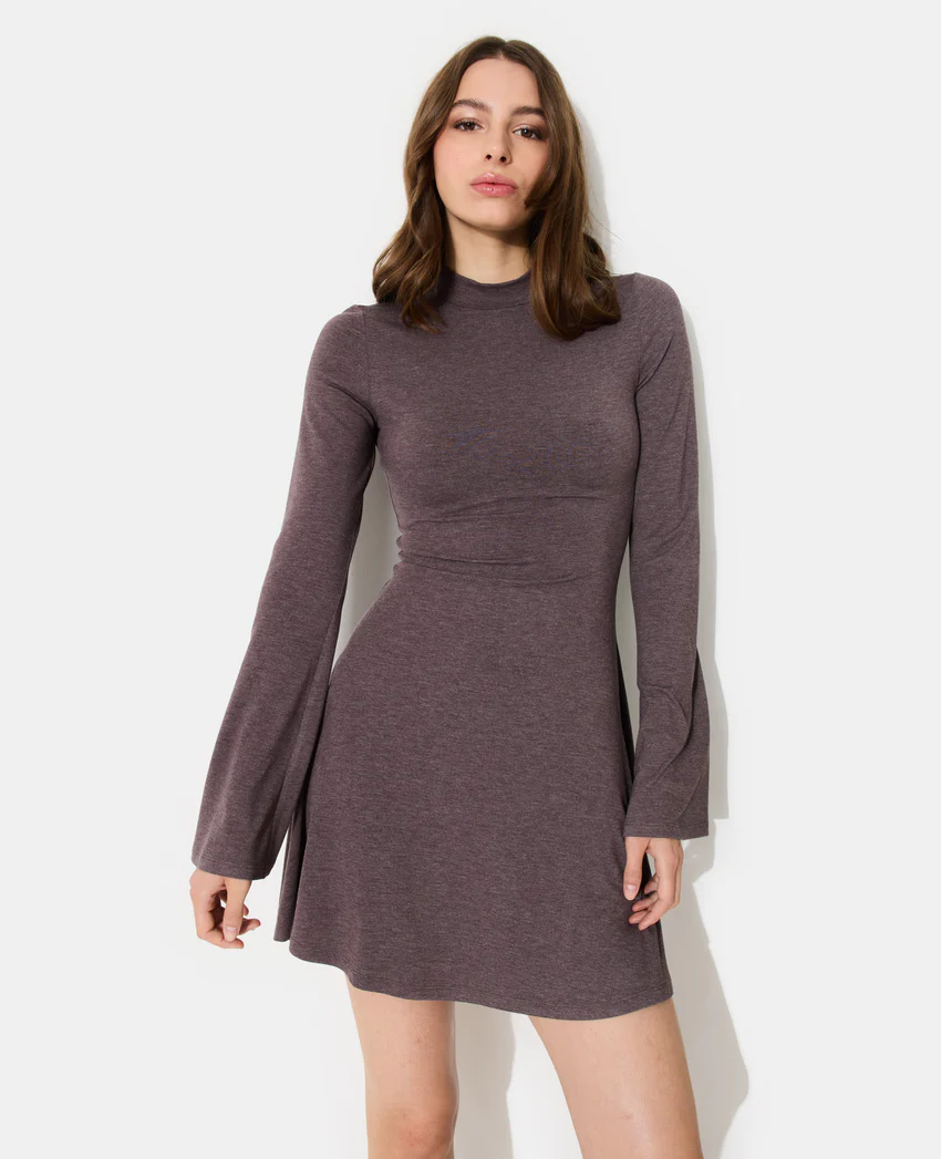 Pimkie Robe courte patineuse avec manches flare