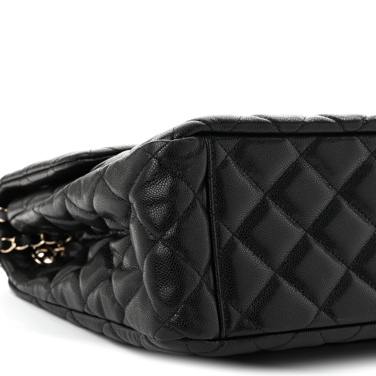 Caviar Quilted XXL Travel Flap Bag Black - Top Club