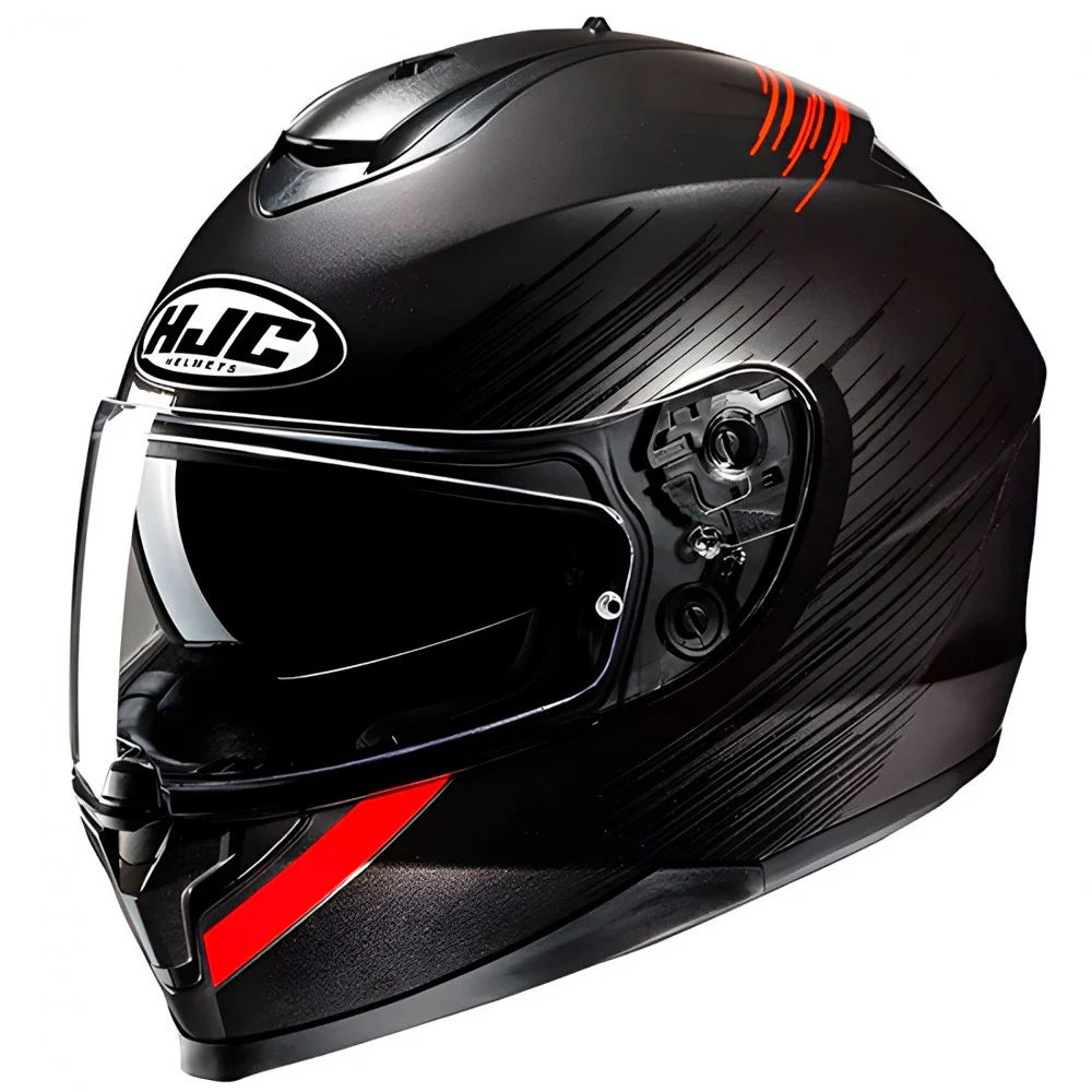 HJC C70N SWAY HELMET - BLACK / RED