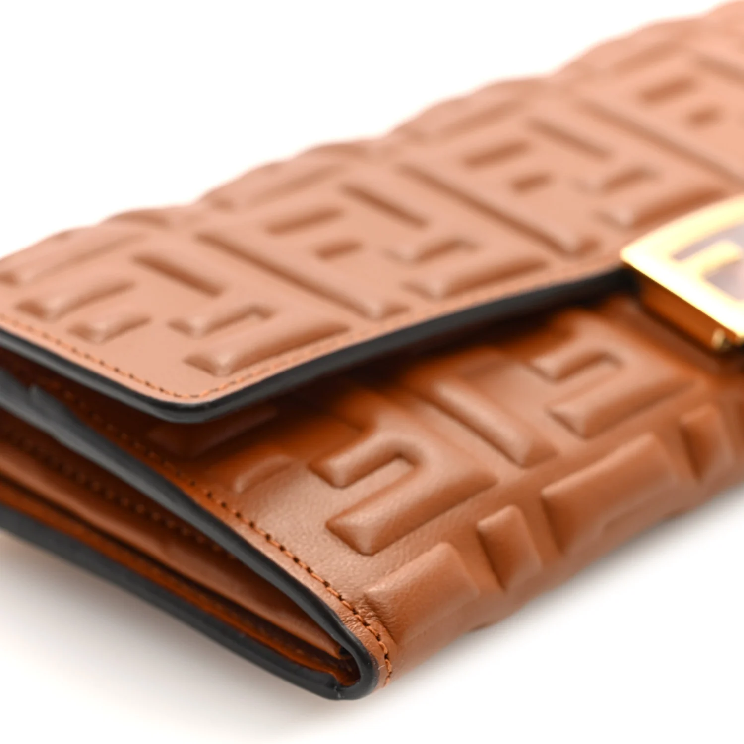 Nappa Matisse FF Embossed Continental Wallet On Chain Coloniale - Top Club