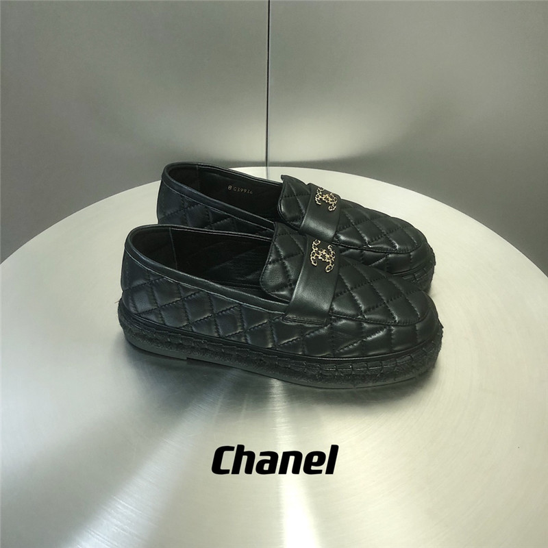 chanel diamond hemp rope loafers fisherman s shoes - Sneaker Replica Workshop