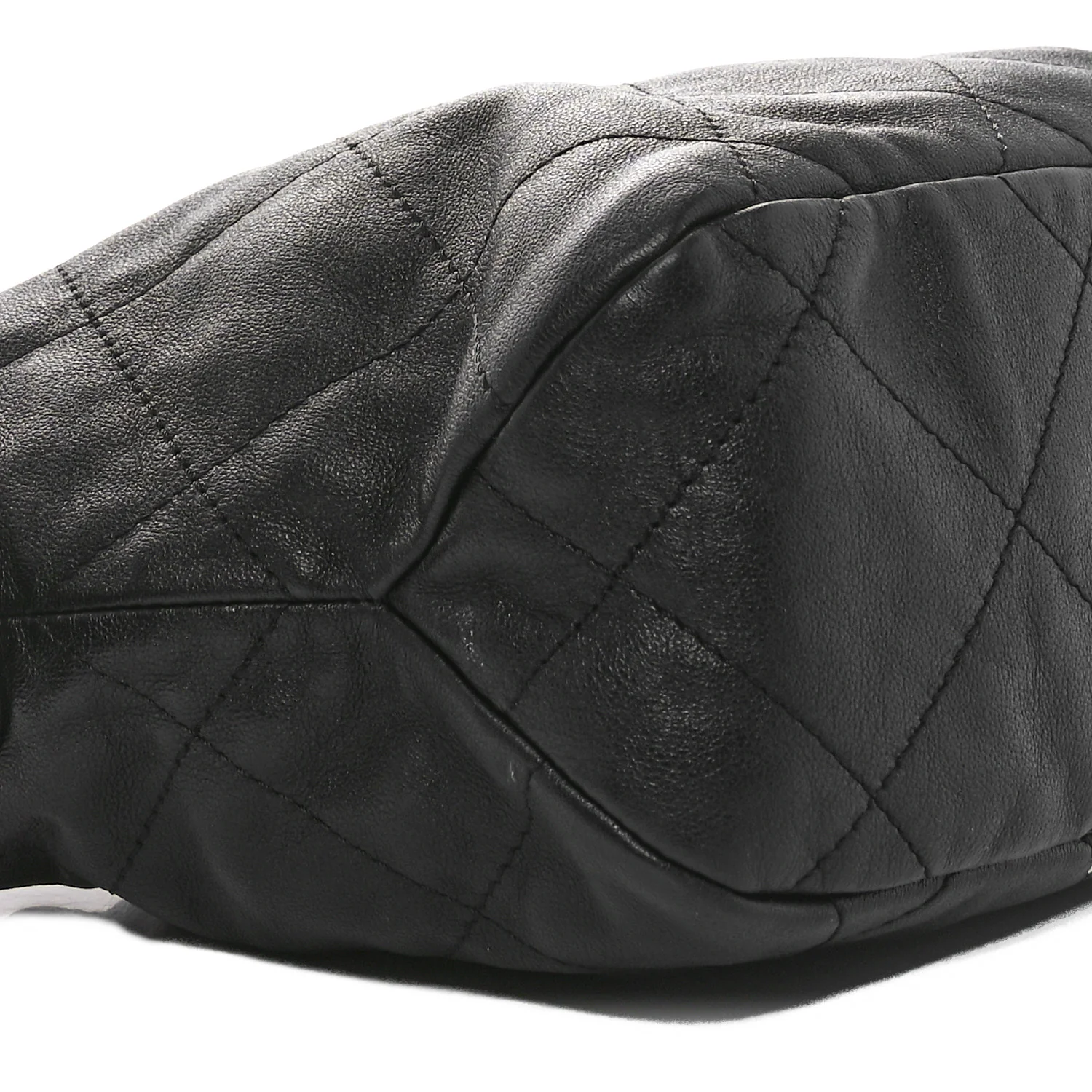 Calfskin Quilted Daily Hobo Black - Top Club