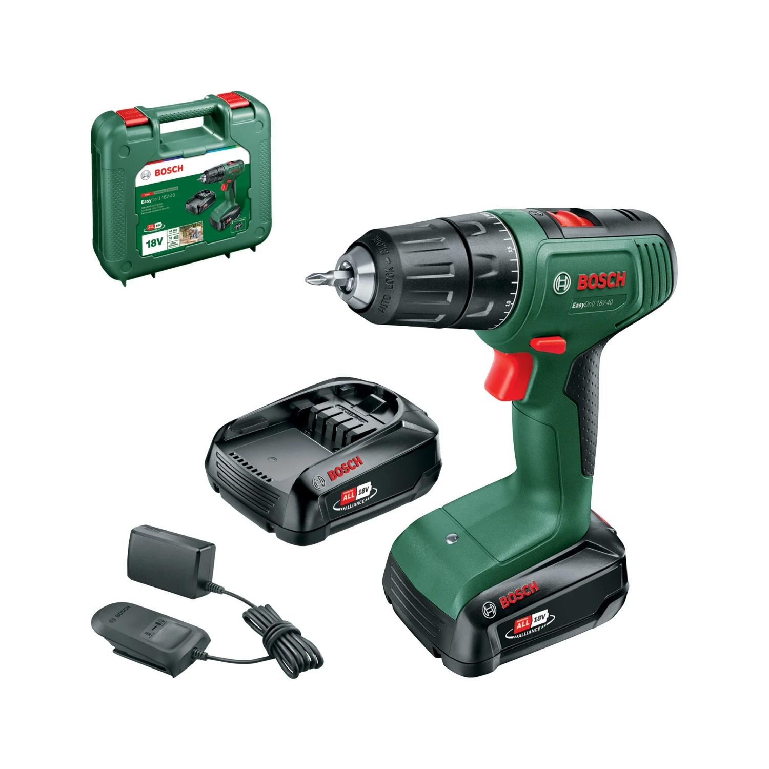 Bosch Trapano avvitatore a batteria Bosch EasyDrill 18V-40