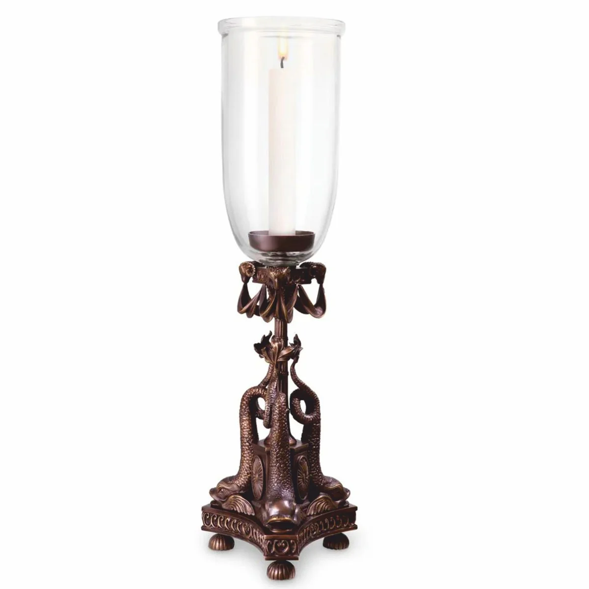 Luxury Baroque candlestick bronze H. 68 cm - Baroque decorative accessories
