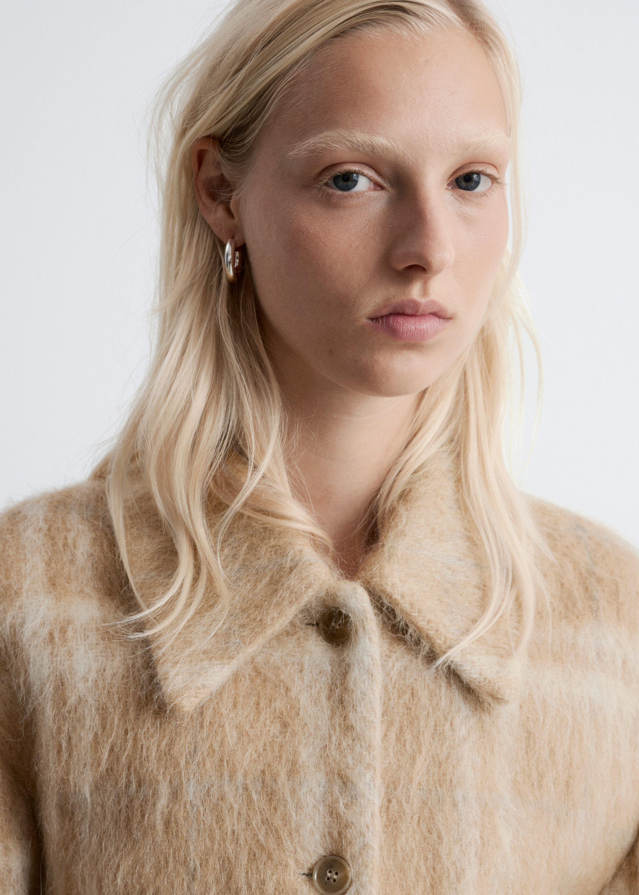 & Other Stories CHECKED WOOL SHIRT JACKET