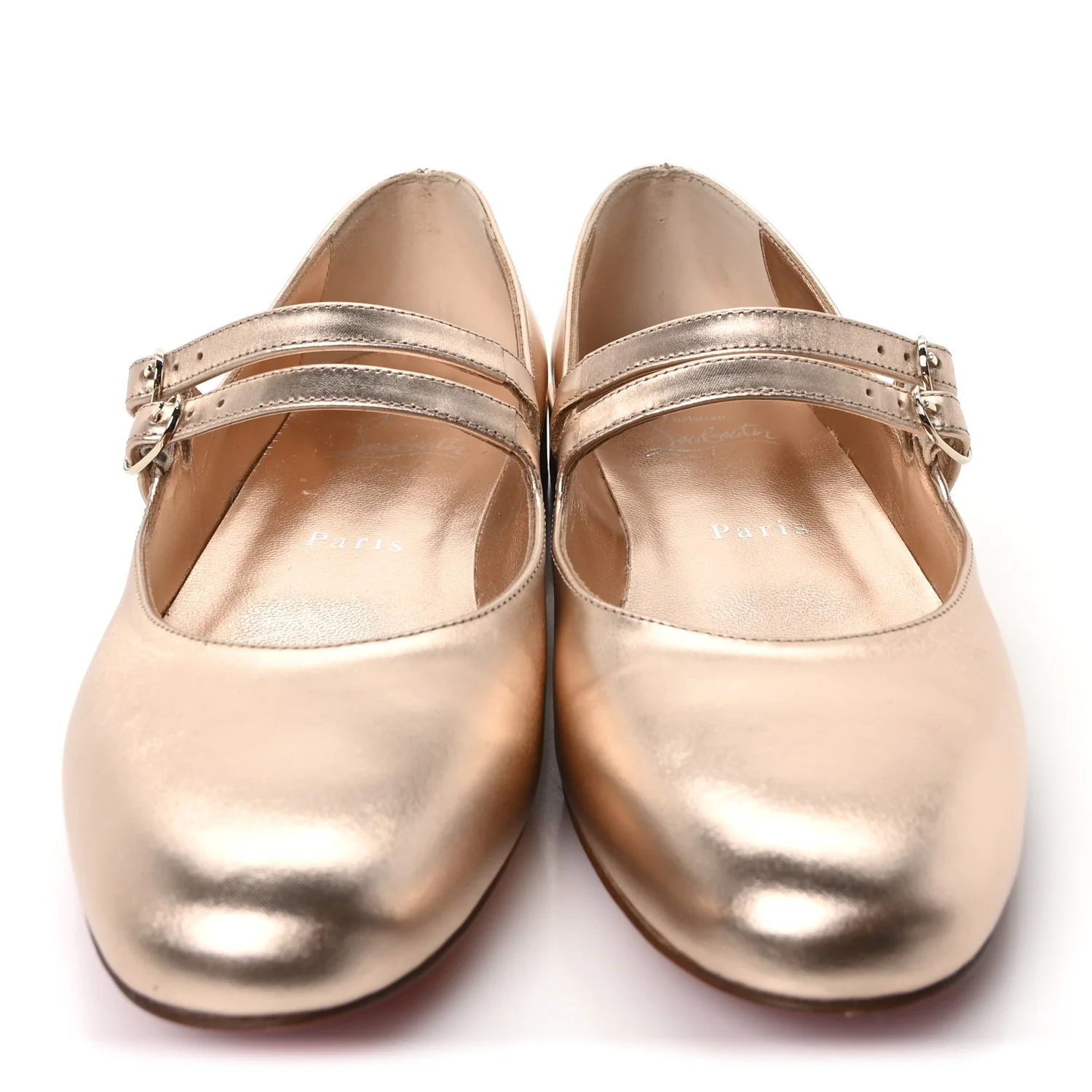 Calf Laminato Satin Sweet Jane Flats 37 Leche - Top Club