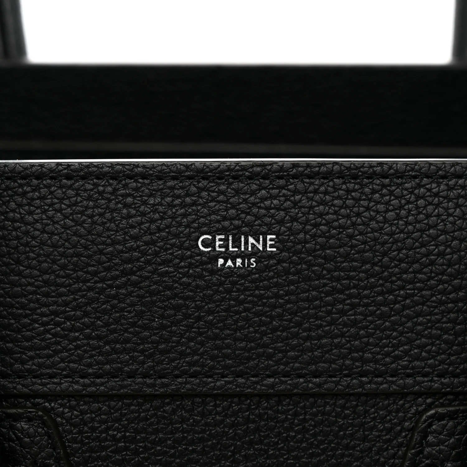 Drummed Calfskin Micro Luggage Black - Top Club