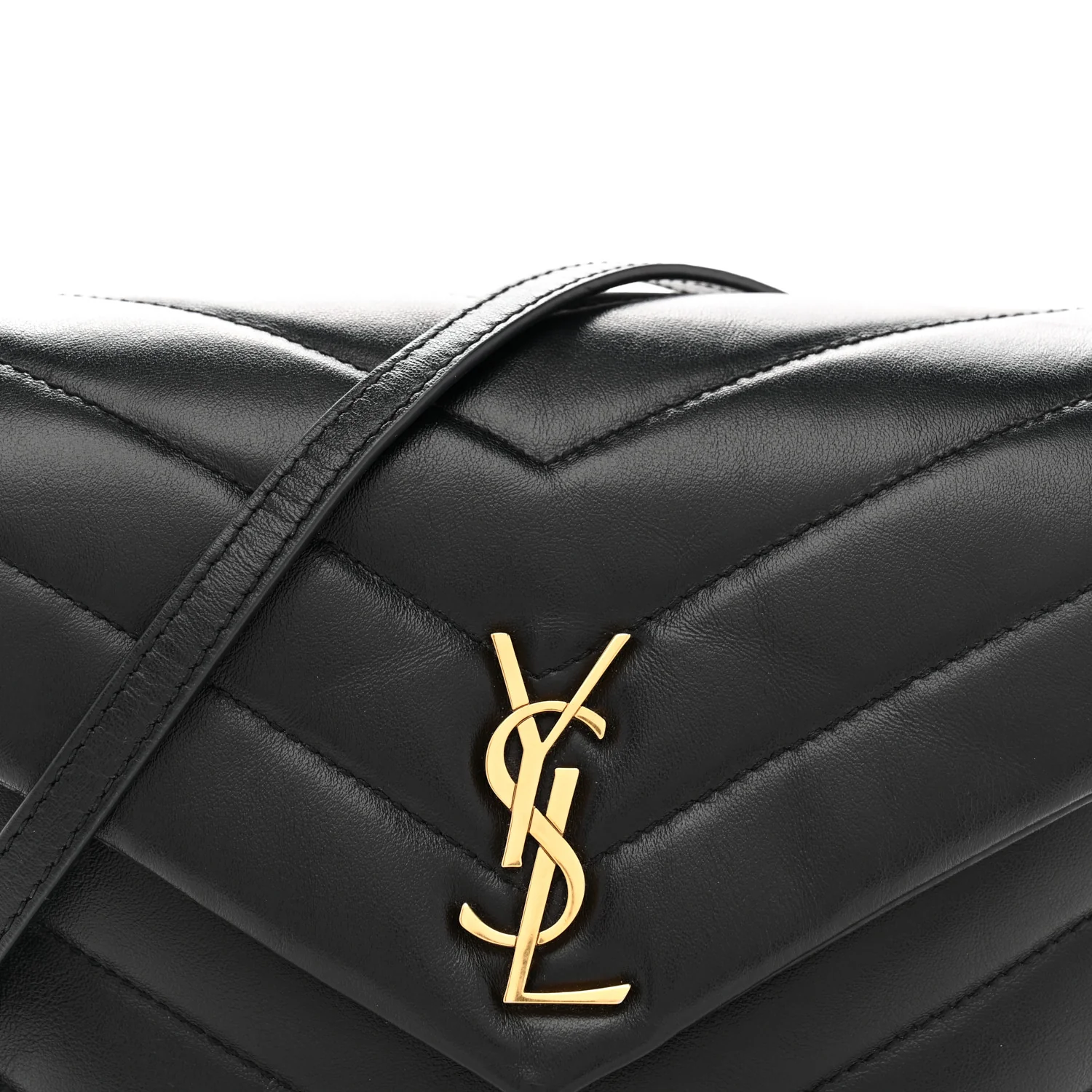 Calfskin Y Quilted Monogram Toy Loulou Crossbody Bag Black - Top Club