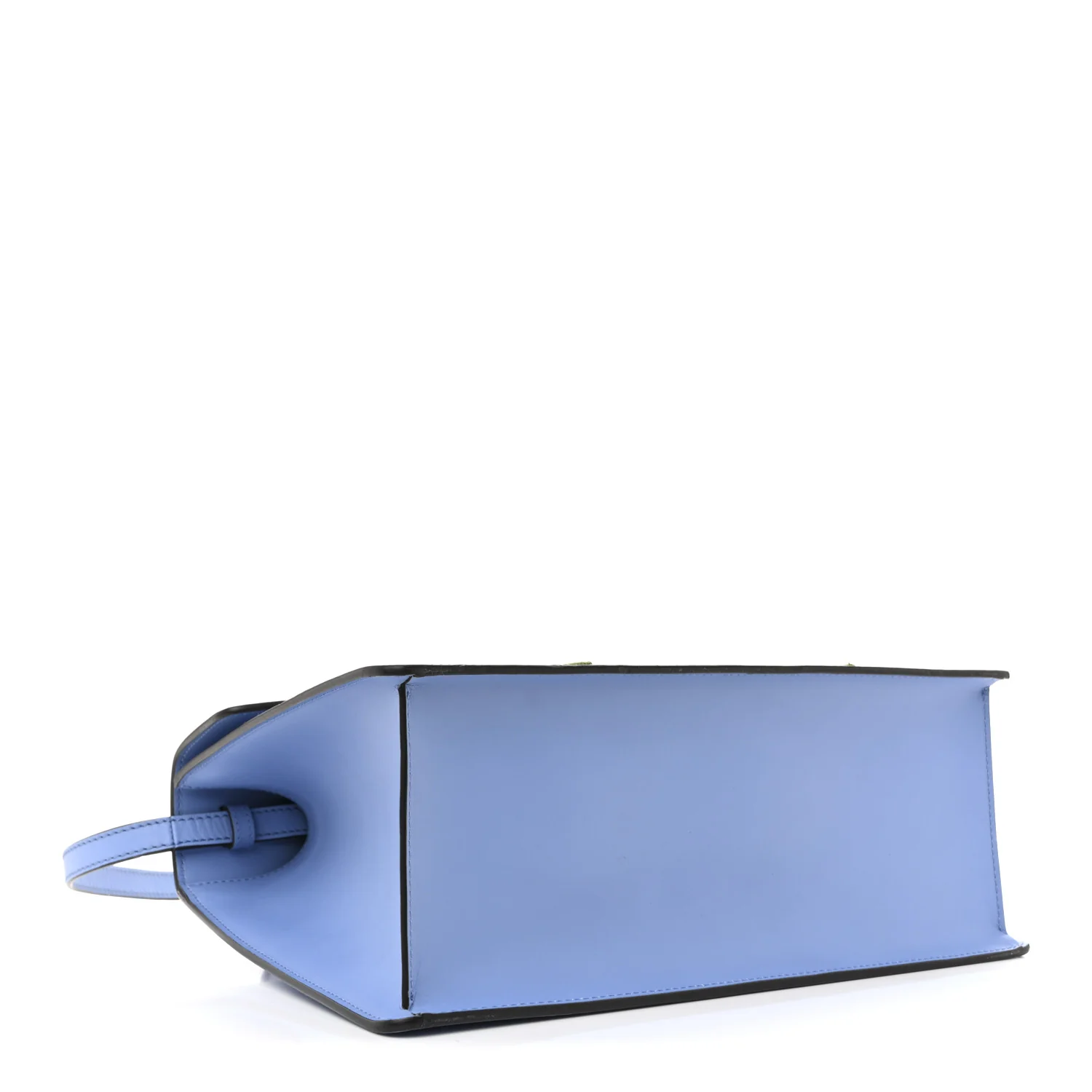 Calfskin Embroidered Medium Sylvie Top Handle Bag Clear Sky Blue - Top Club