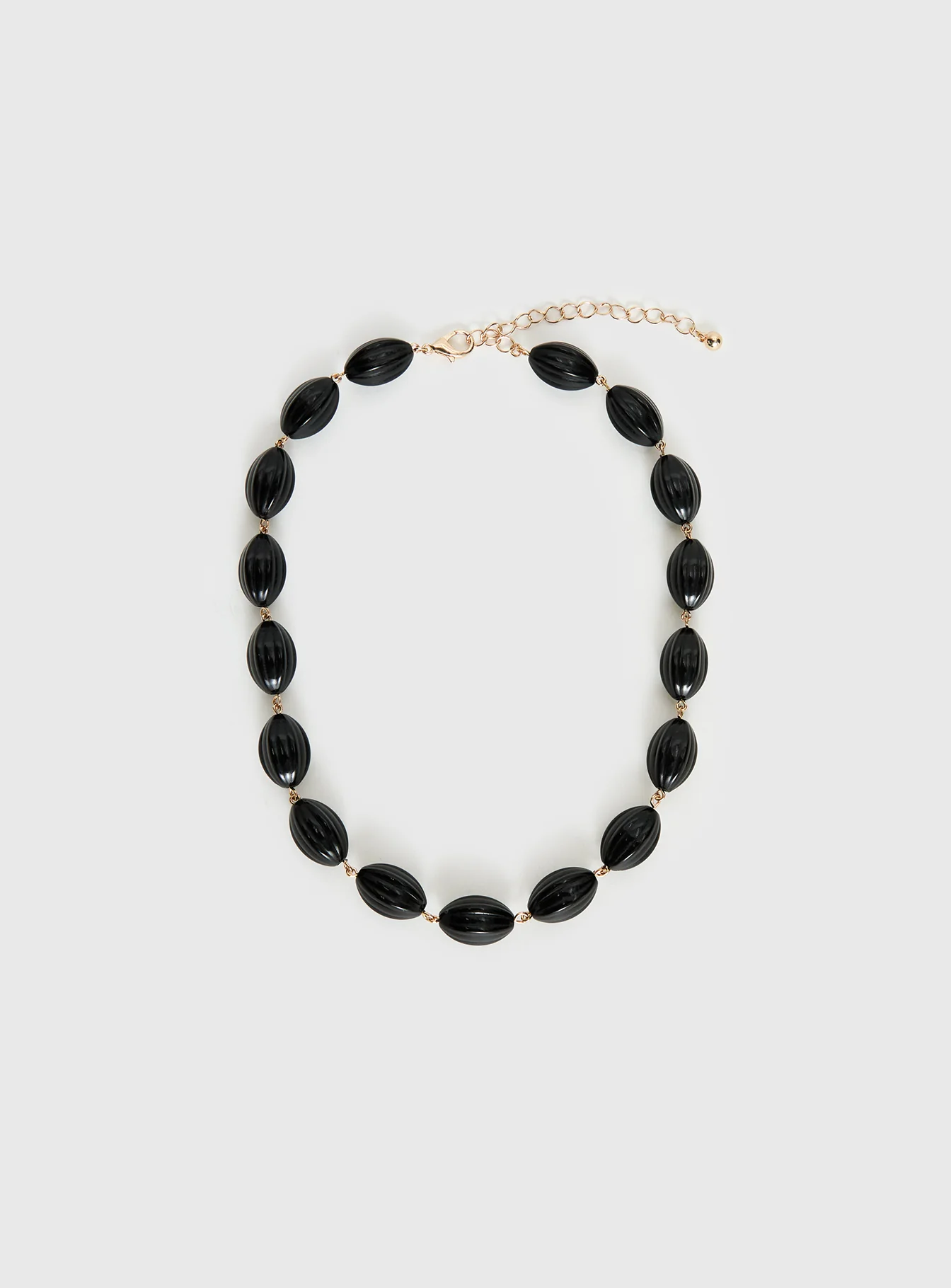 Liviya Beaded Necklace Black