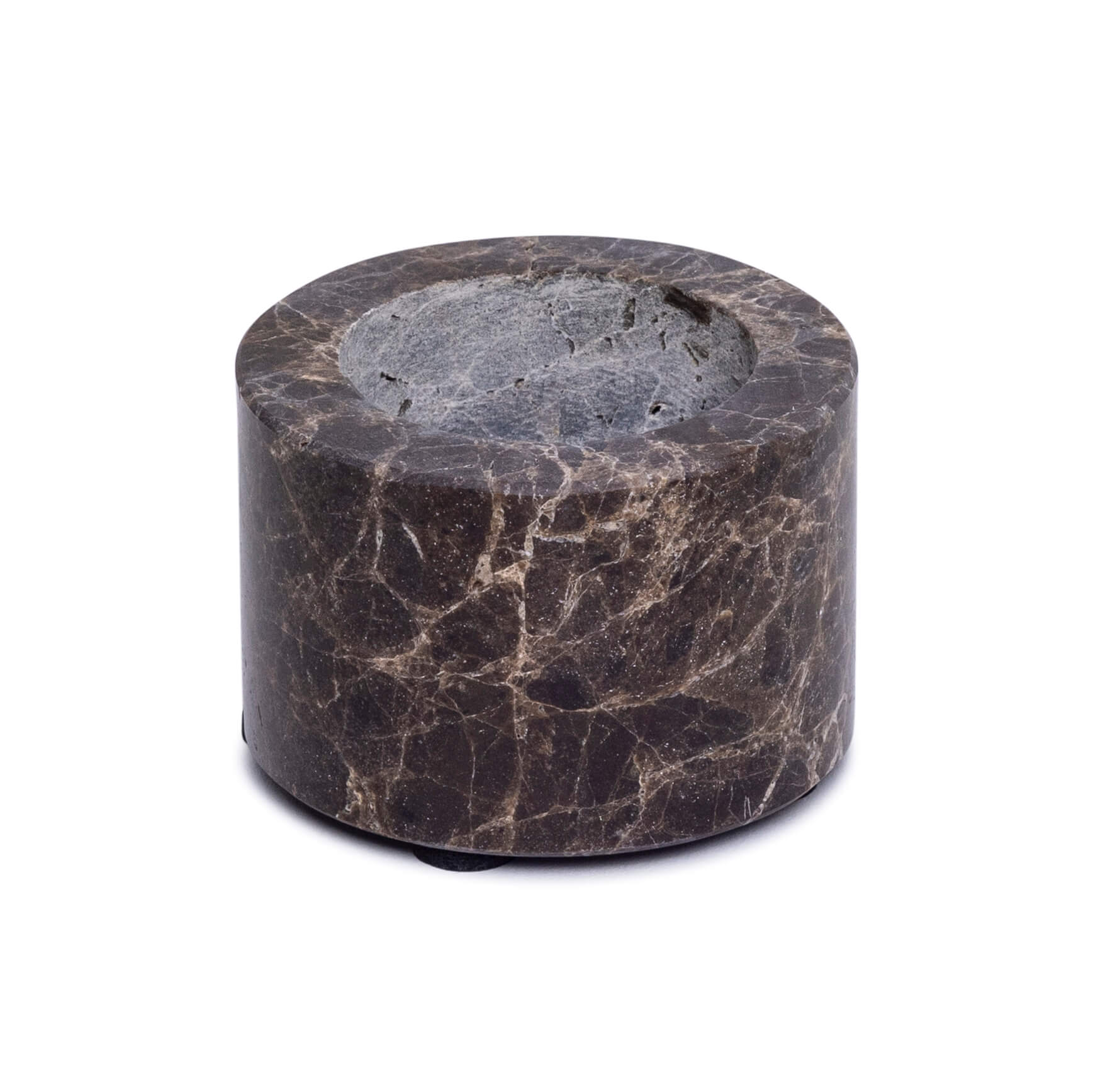 Waxinelichthouder cilinder Dark Emperador S 6x4cm