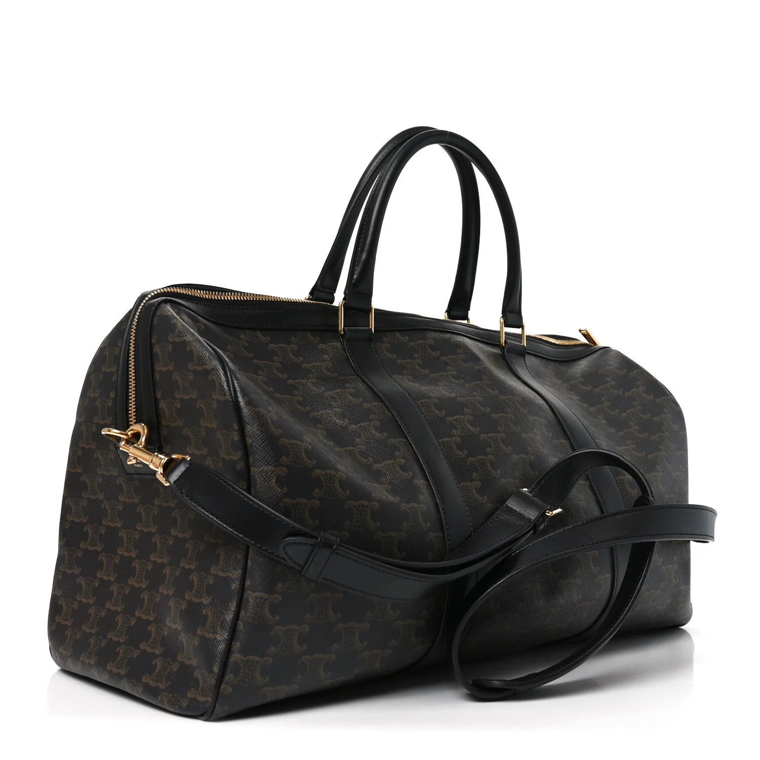 Triomphe Canvas Medium Voyage Duffle Black