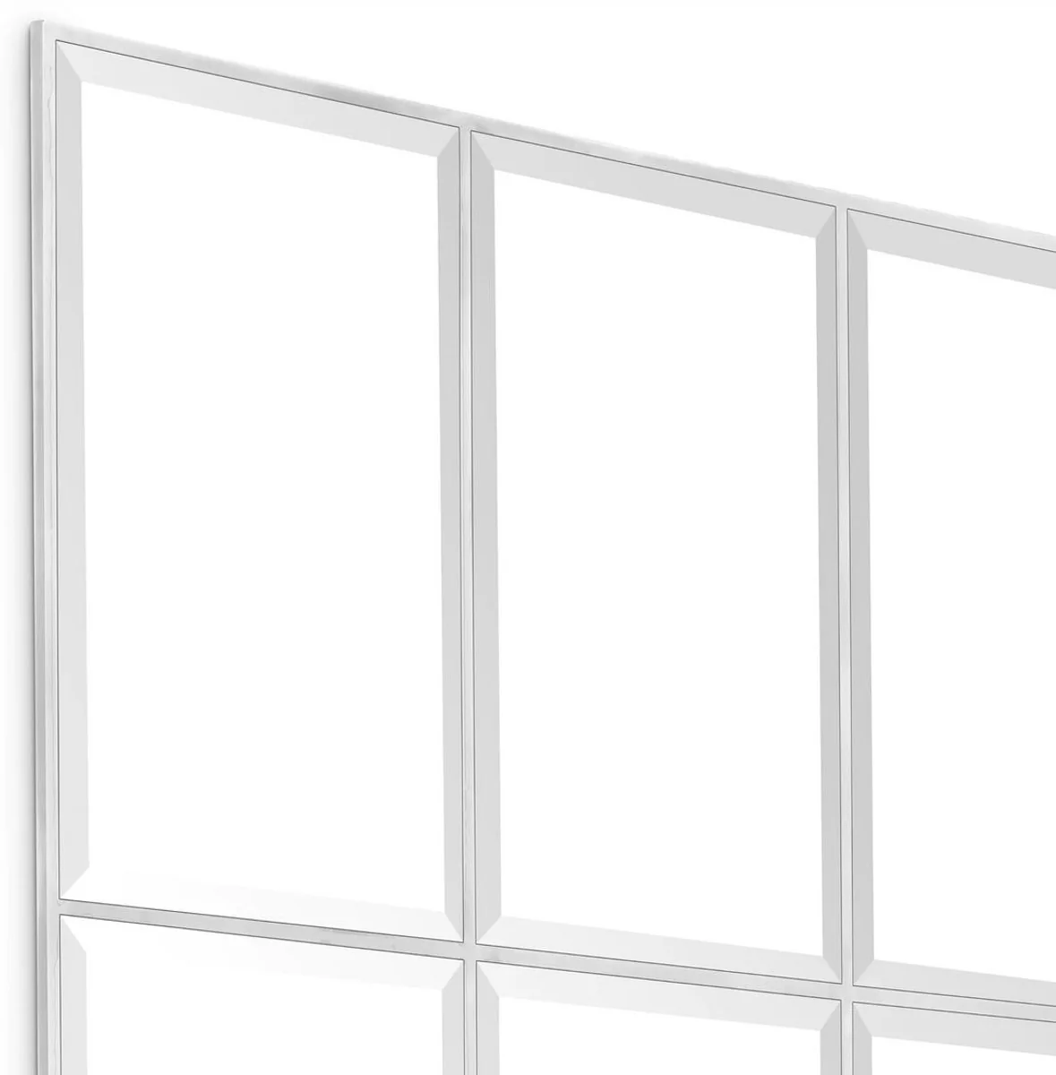Luxury wall mirror silver 78.5 x H. 215.5 cm - Rectangular living room mirror - Bedroom mirror - Cloakroom mirror - Luxury furniture - Luxury furnishings