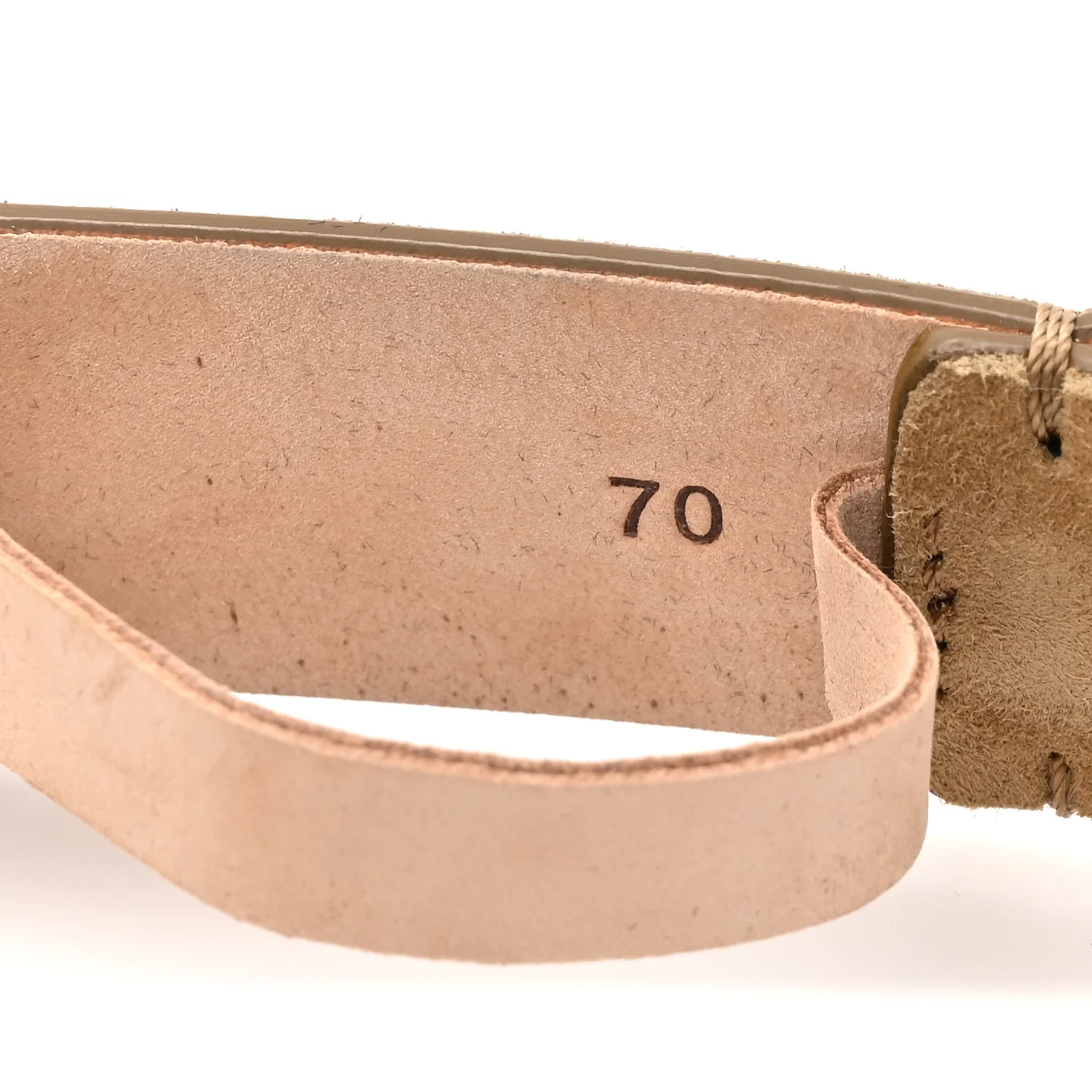 Suede Dome Belt 70 28 Mud - Top Club