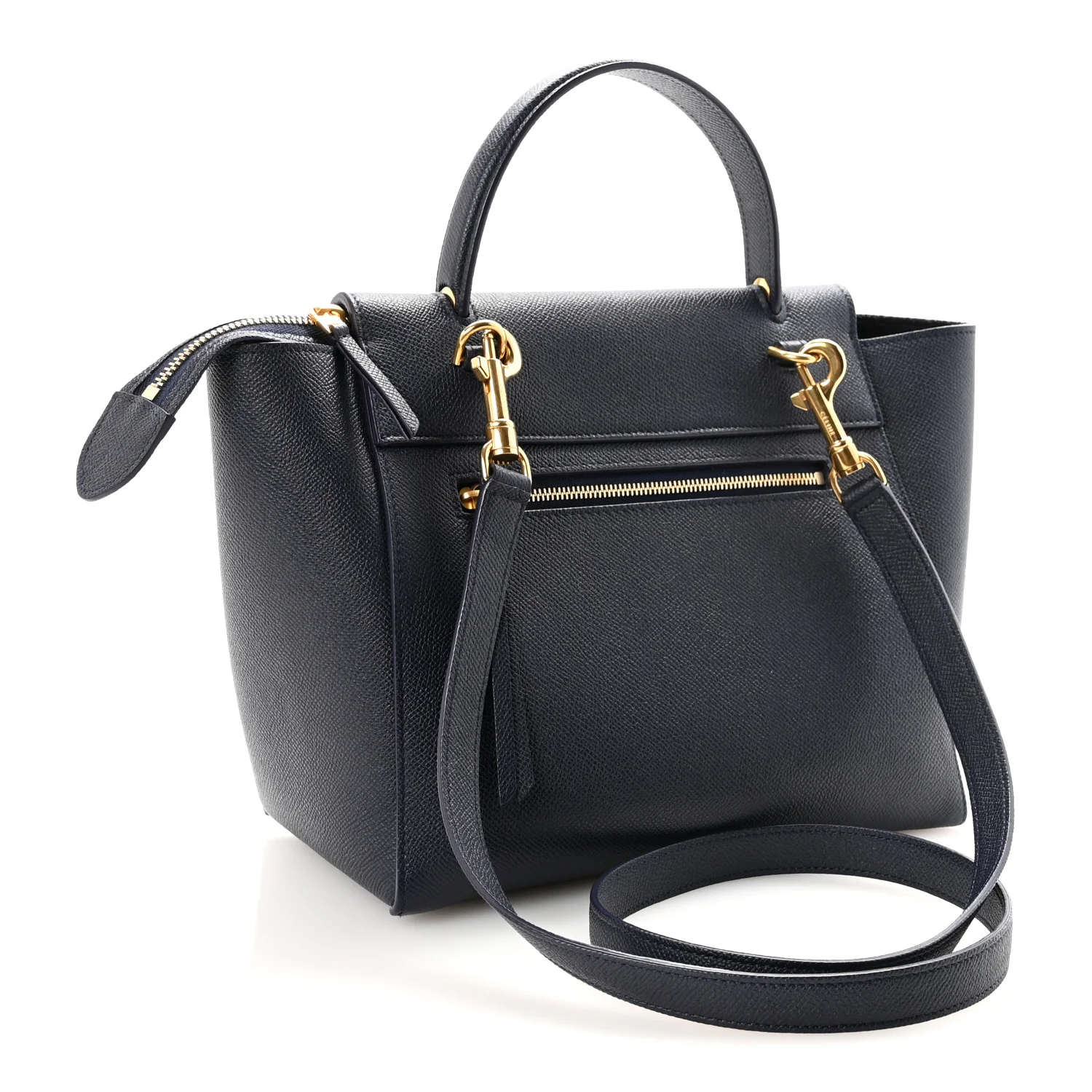 Grained Calfskin Micro Belt Bag Midnight - Top Club