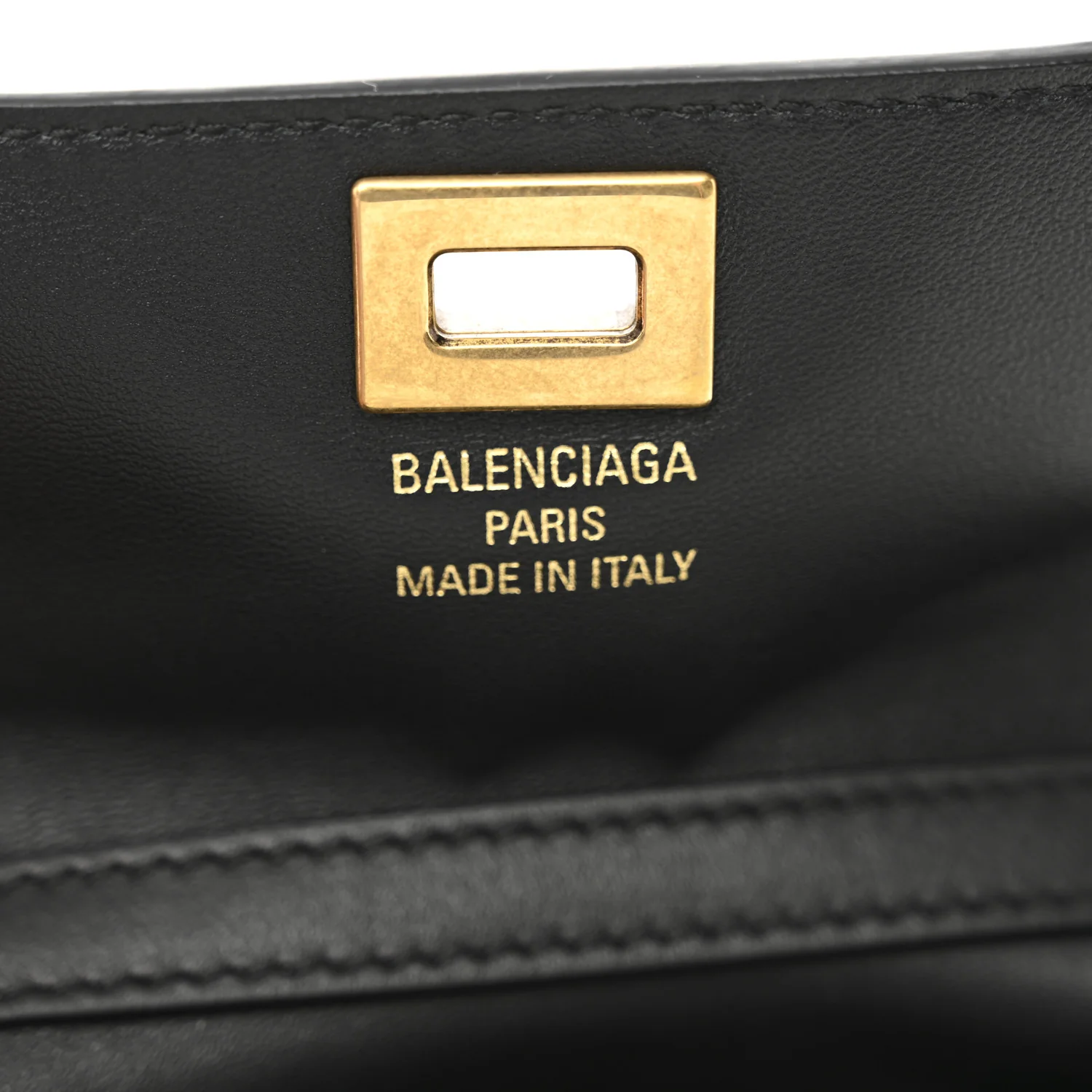 Natural Smooth Calfskin Nano Rodeo Top Handle Handbag Black - Top Club