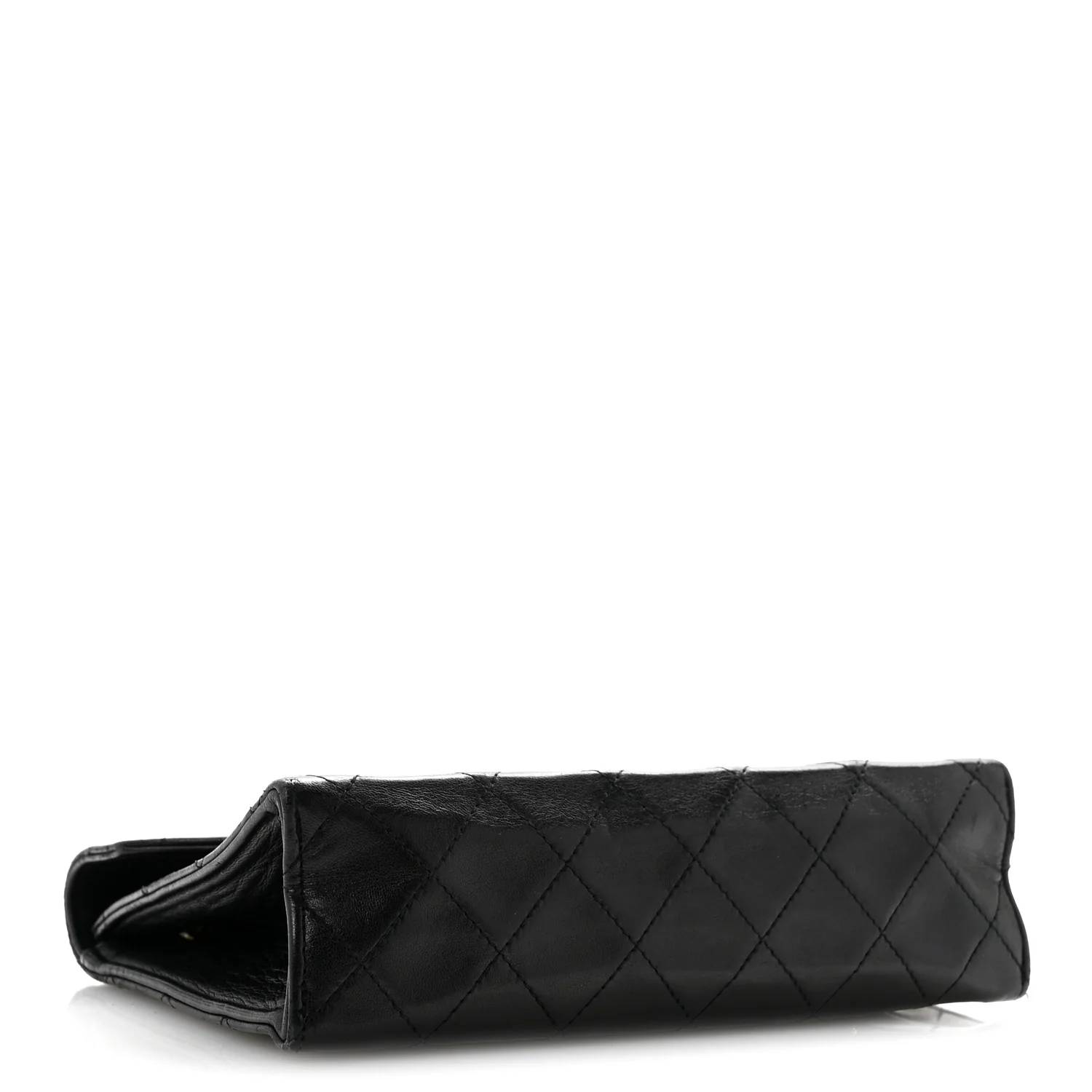 Lambskin Quilted Envelope Flap Black - Top Club