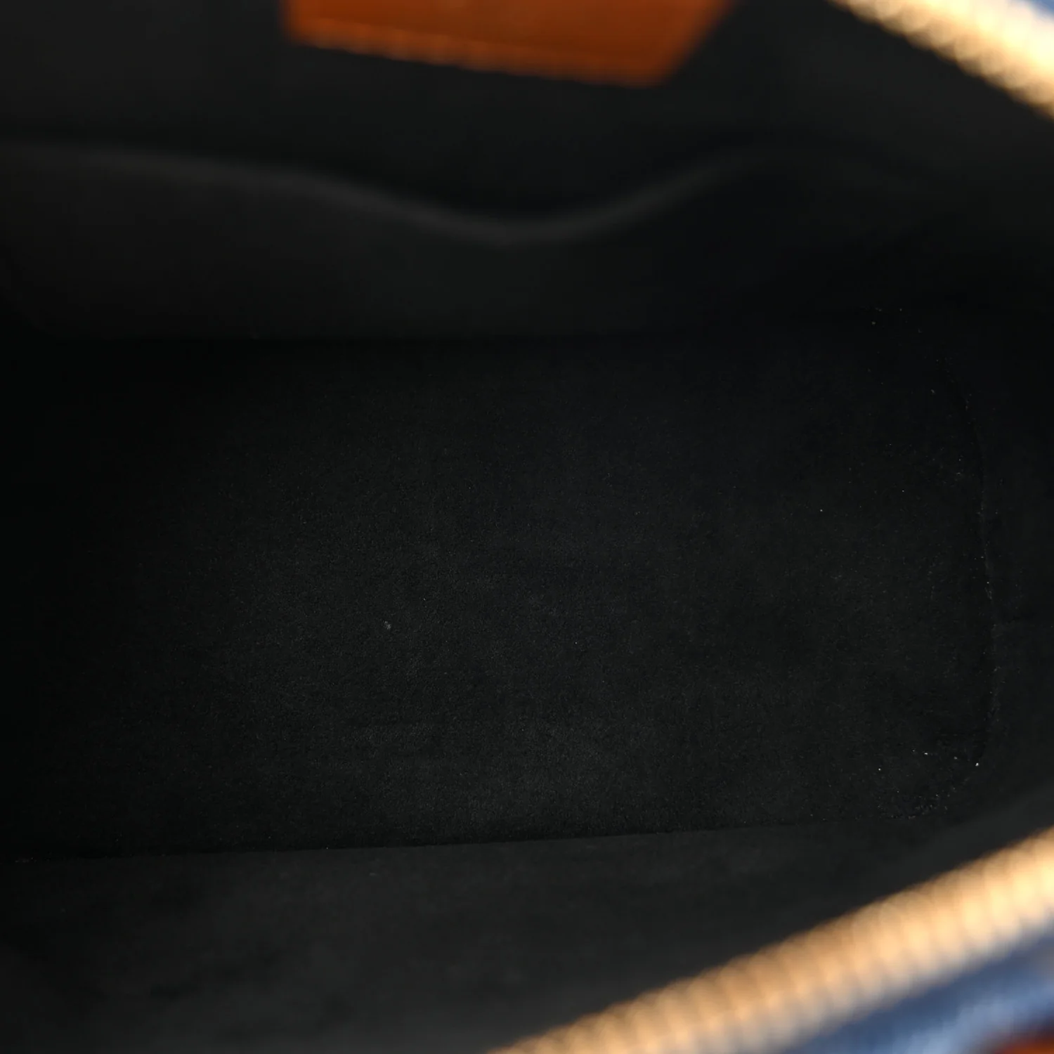 Denim Calfskin Reverse Monogram Malletage Alma BB Blue - Top Club