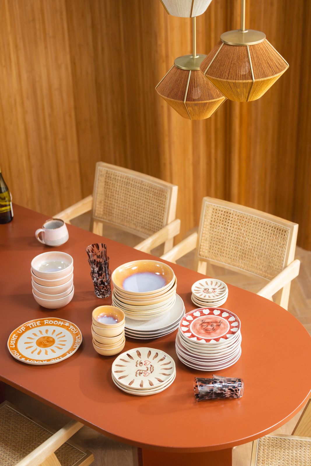 Waterglazen met leopard print