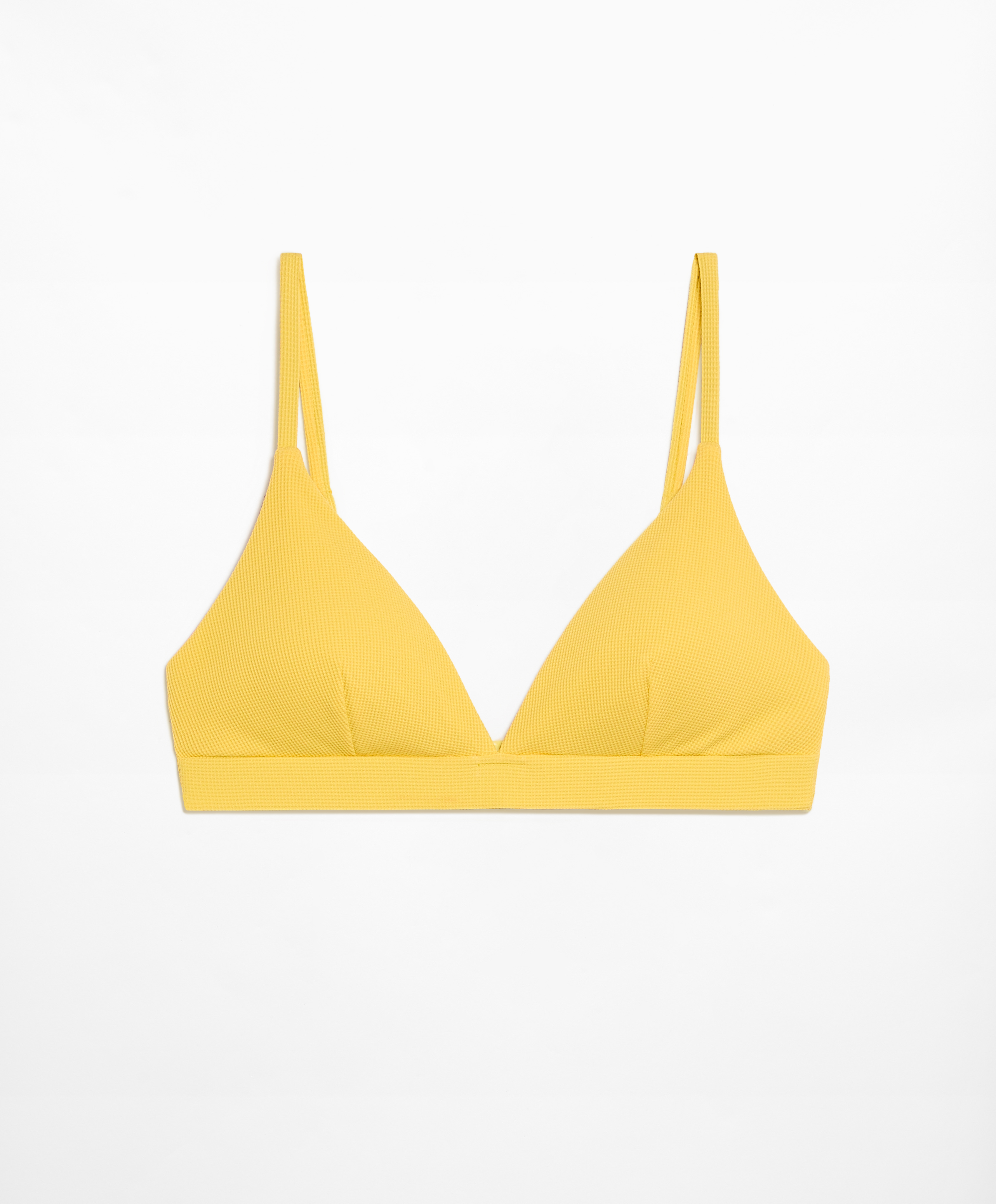 OYSHO Piqué triangle bikini top