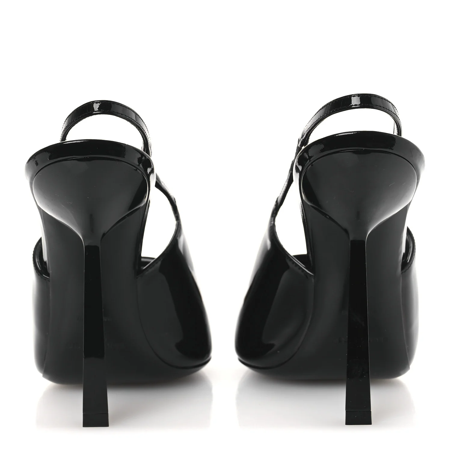 Vernice Grupy Madame 115mm Slingback Pumps 38 Black - Top Club