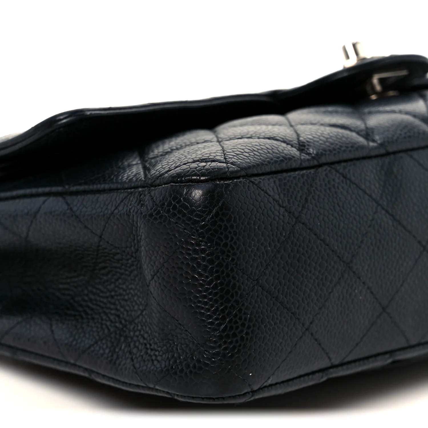 Caviar Quilted Medium Double Flap Black - Top Club