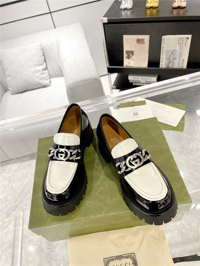 gucci new double GG hardware platform loafers - Sneaker Replica Workshop