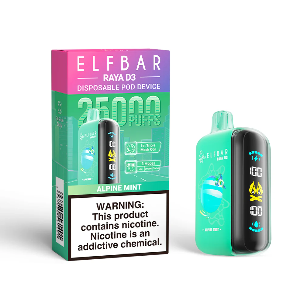 ELFBAR RAYA D3 Disposable Vape (All Flavours)