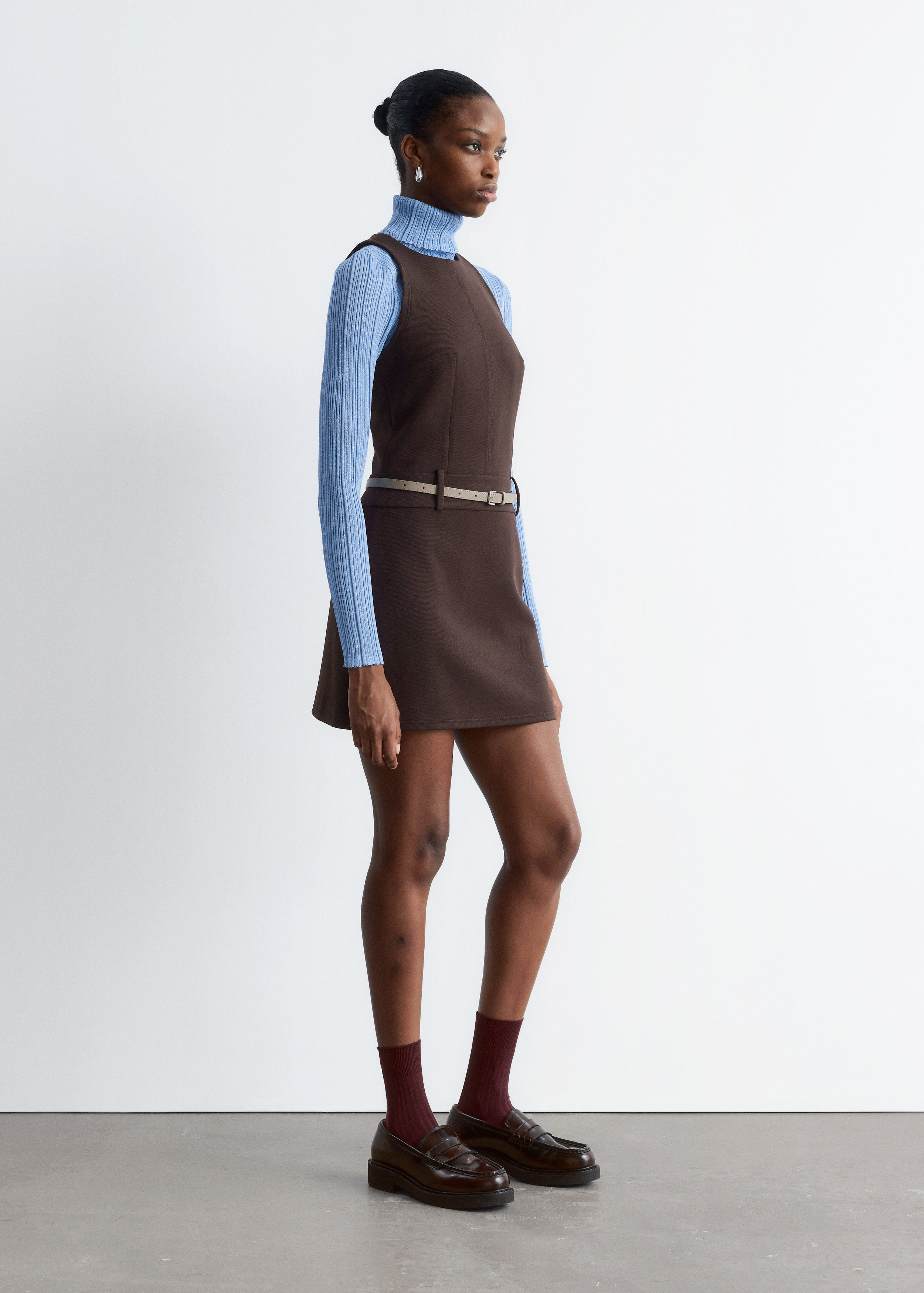 & Other Stories SLEEVELESS A-LINE MINI DRESS