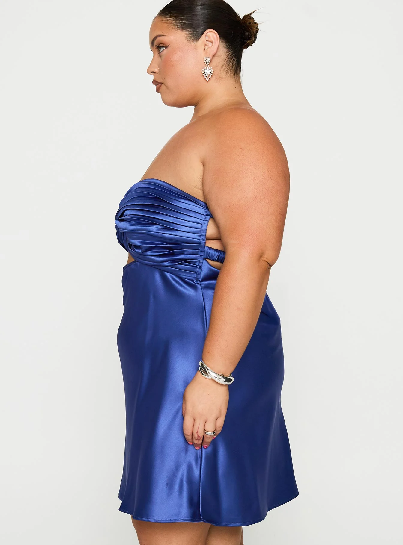 Shellie Mini Dress Blue Curve