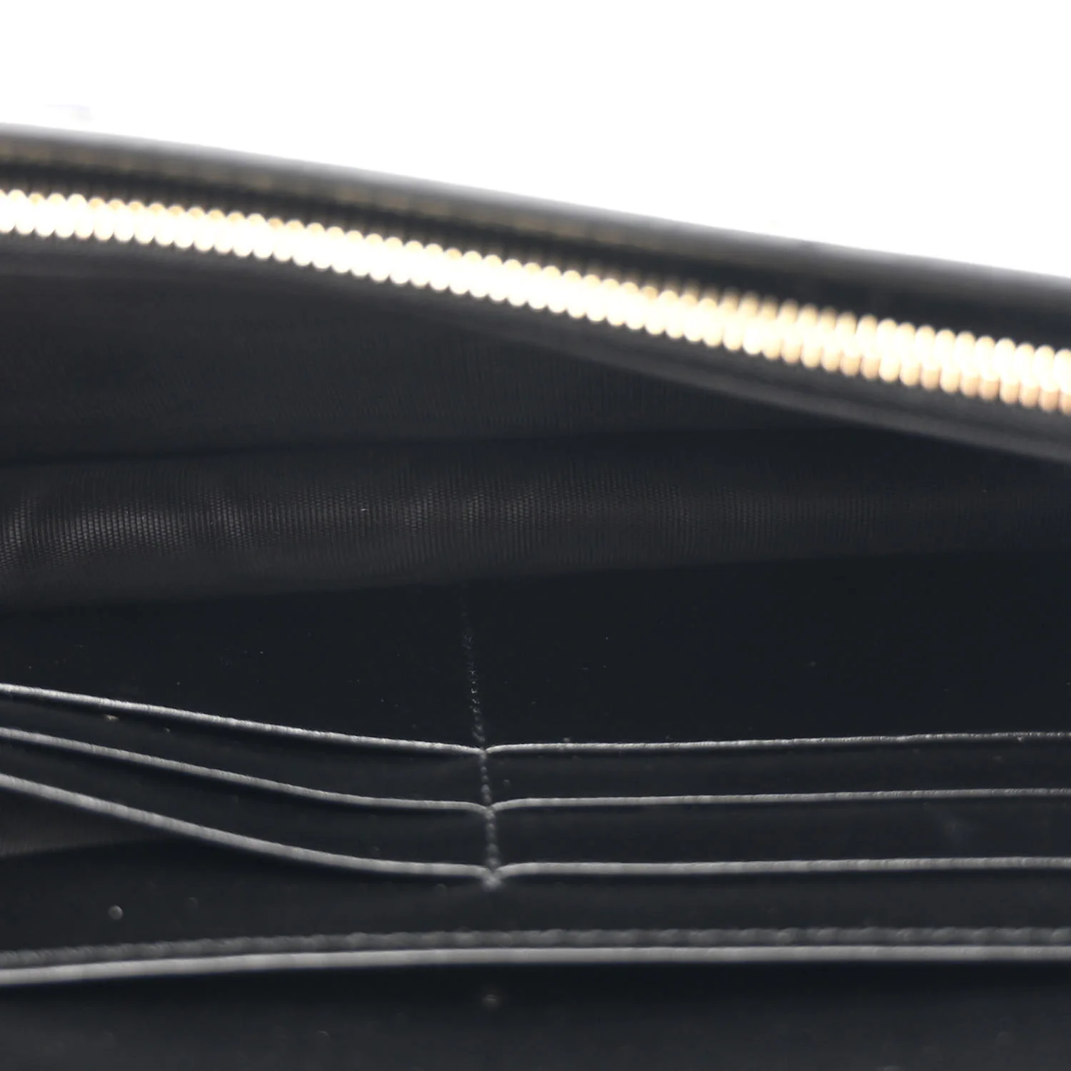 Calfskin GG Matelasse Chain Wallet Black - Top Club