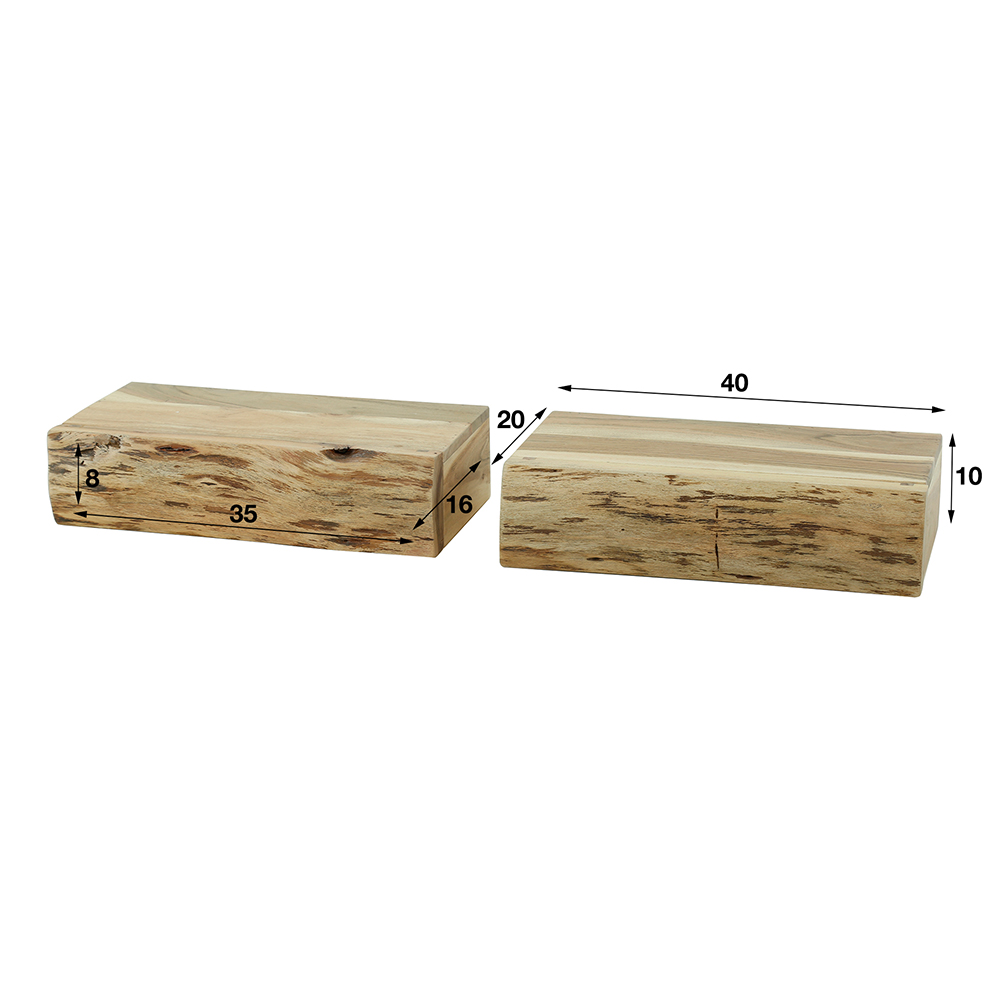 Nachtkastje Boom Groot- set van 2