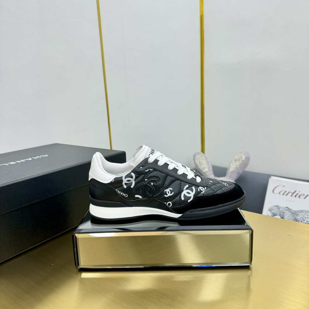 Chanel G45839 Women 24B Trainers Shiny Calfskin Calfskin   Suede Calfskin C91261 - Sneaker Replica Workshop