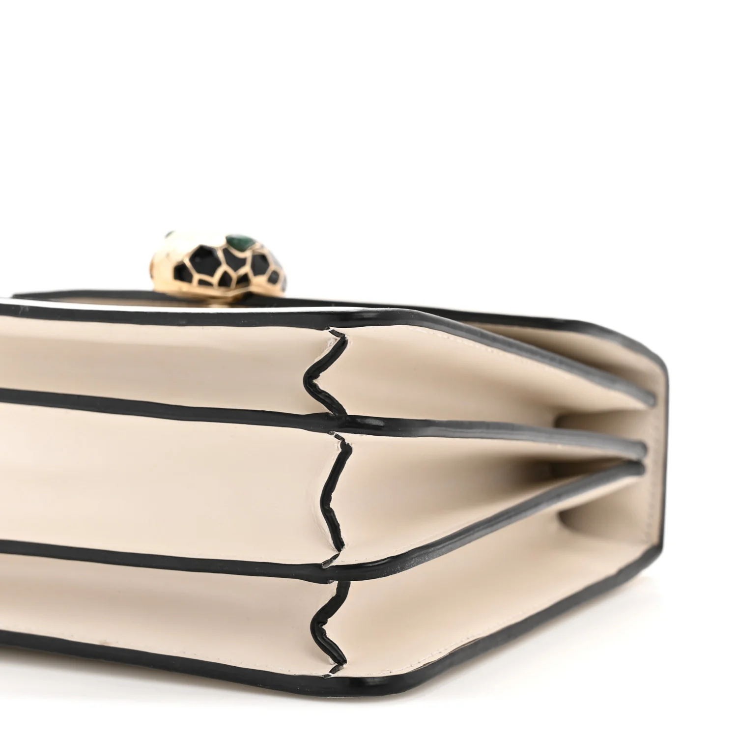 Calfskin Serpenti Forever Top Handle White - Top Club