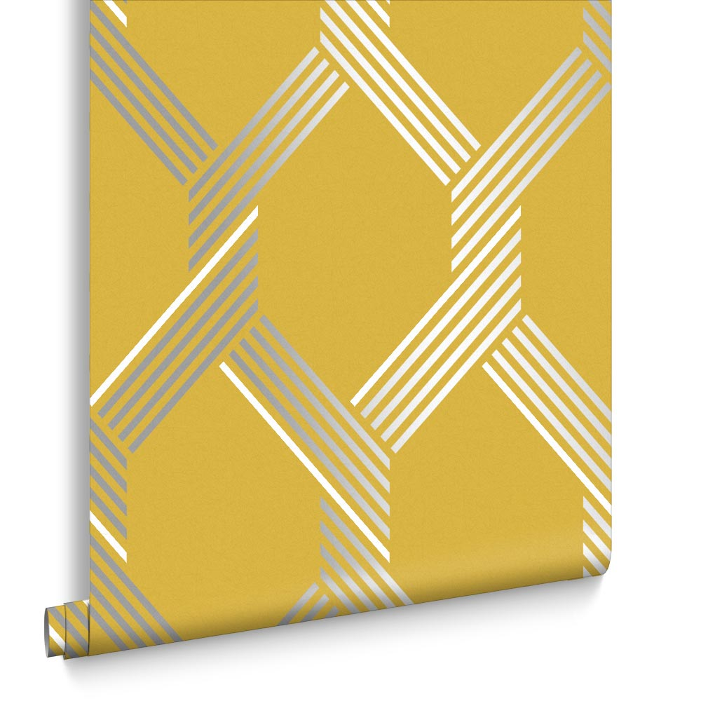 Graham & Brown  vliesbehang  Vector Lemon Silver Graham & Brown  vliesbehang  Vector Lemon Silver