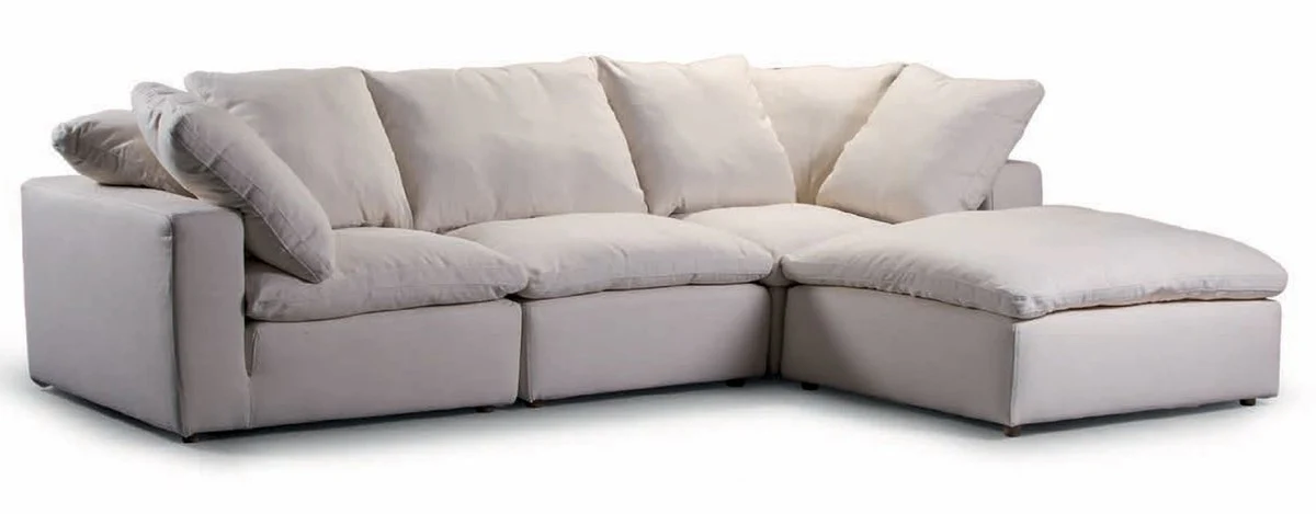 Luxury corner sofa gray 280 x 200 cm - modular living room sofa