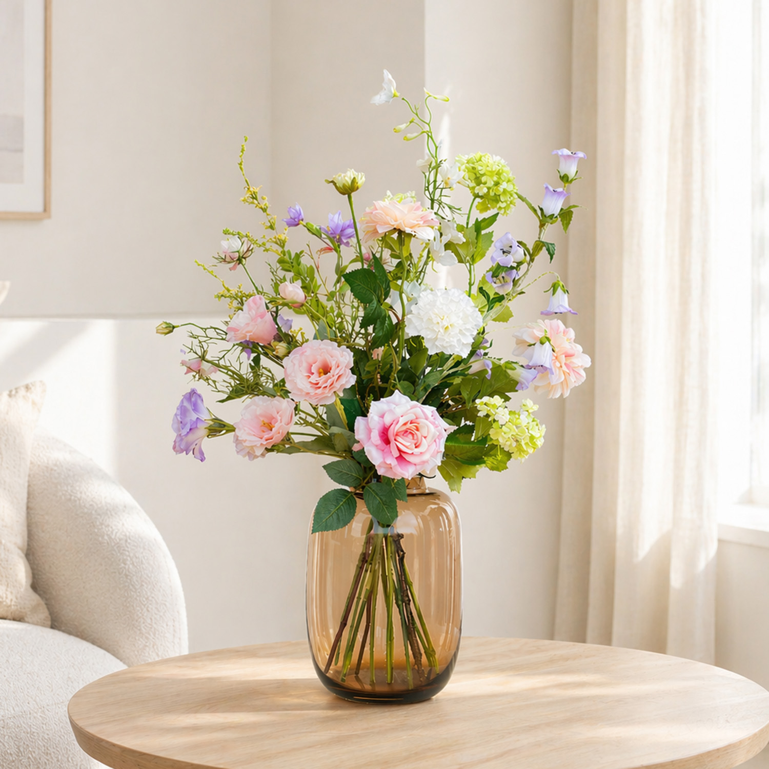 Zijden boeket Maevy Rose