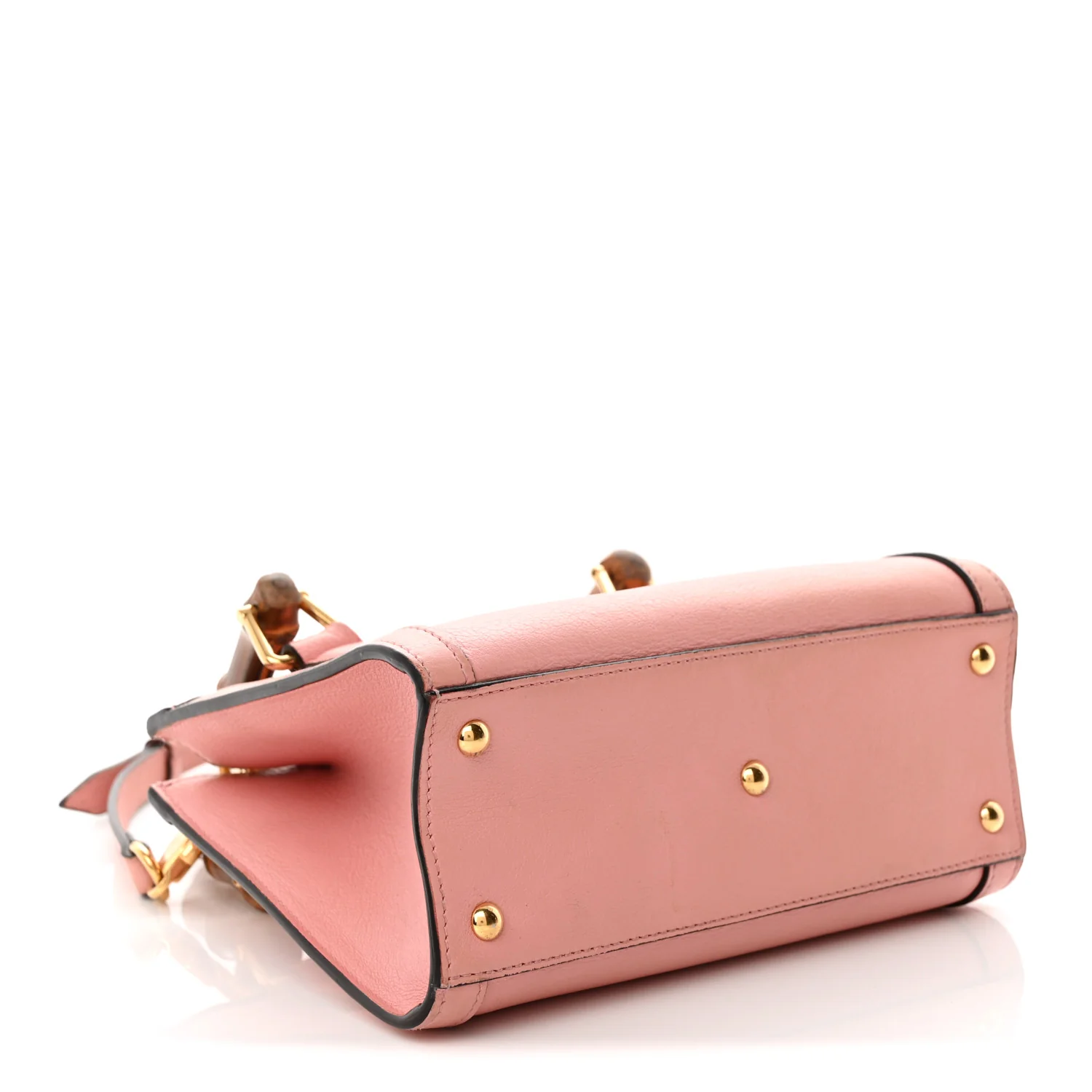 Wonka Grain Calfskin Mini Diana Tote Bag Wild Rose Fuxia Fluo - Top Club