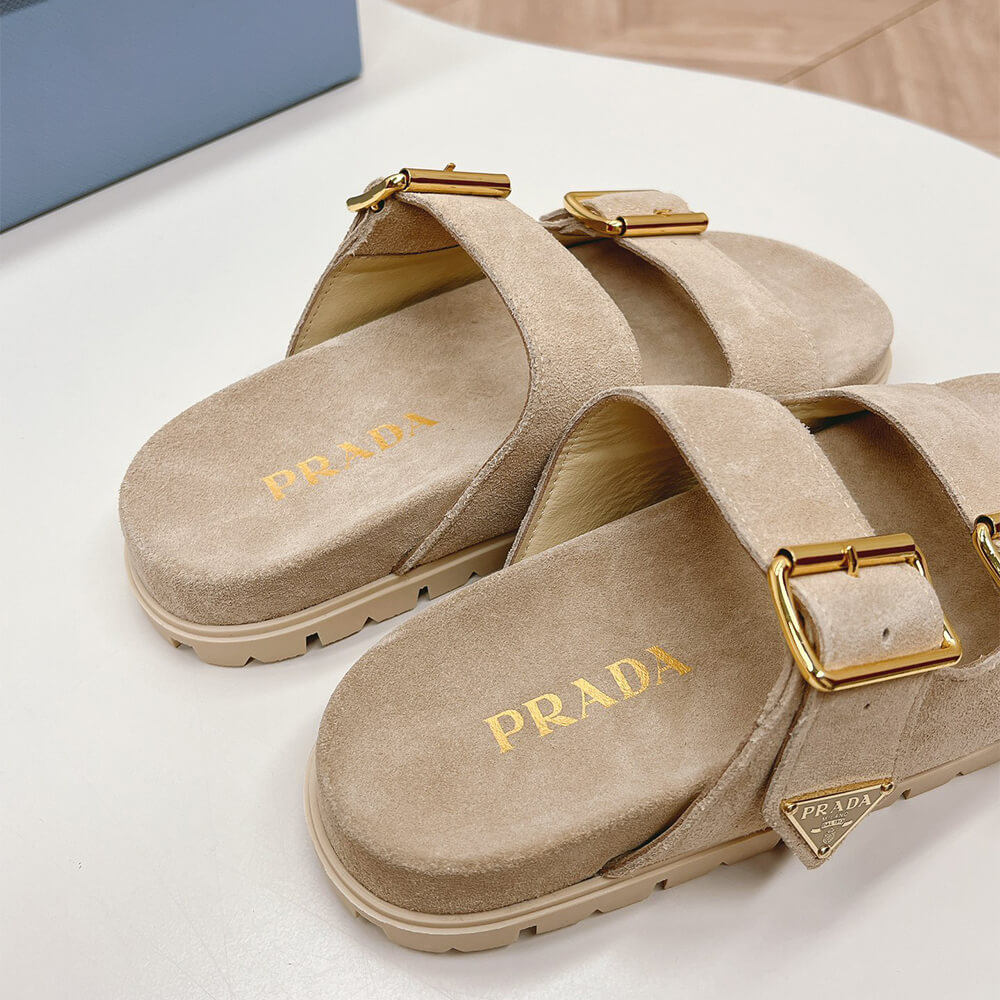 PRADA Suede strap slides - Top Club
