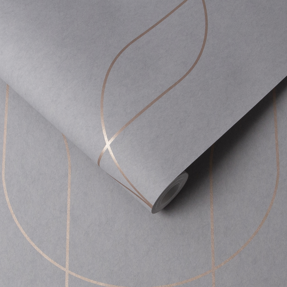 Graham & Brown  vliesbehang  Palais Grey & Rose Gold Graham & Brown  vliesbehang  Palais Grey & Rose Gold