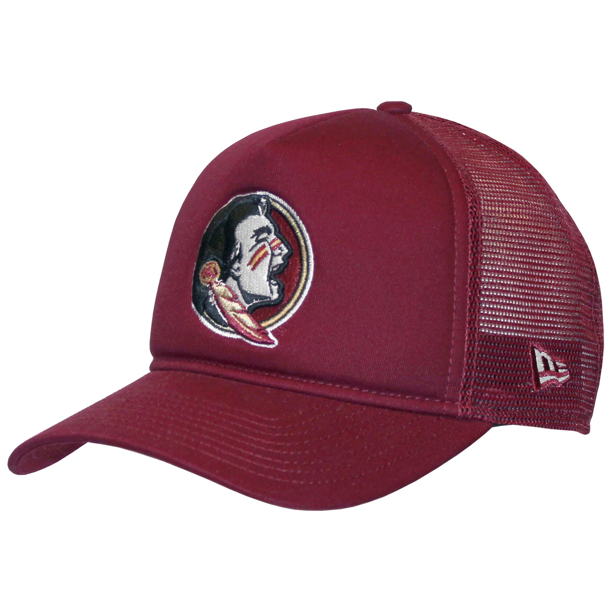 New Era Seminole Logo 940 Adjustable Trucker Cap - Garnet - MoB Apparel