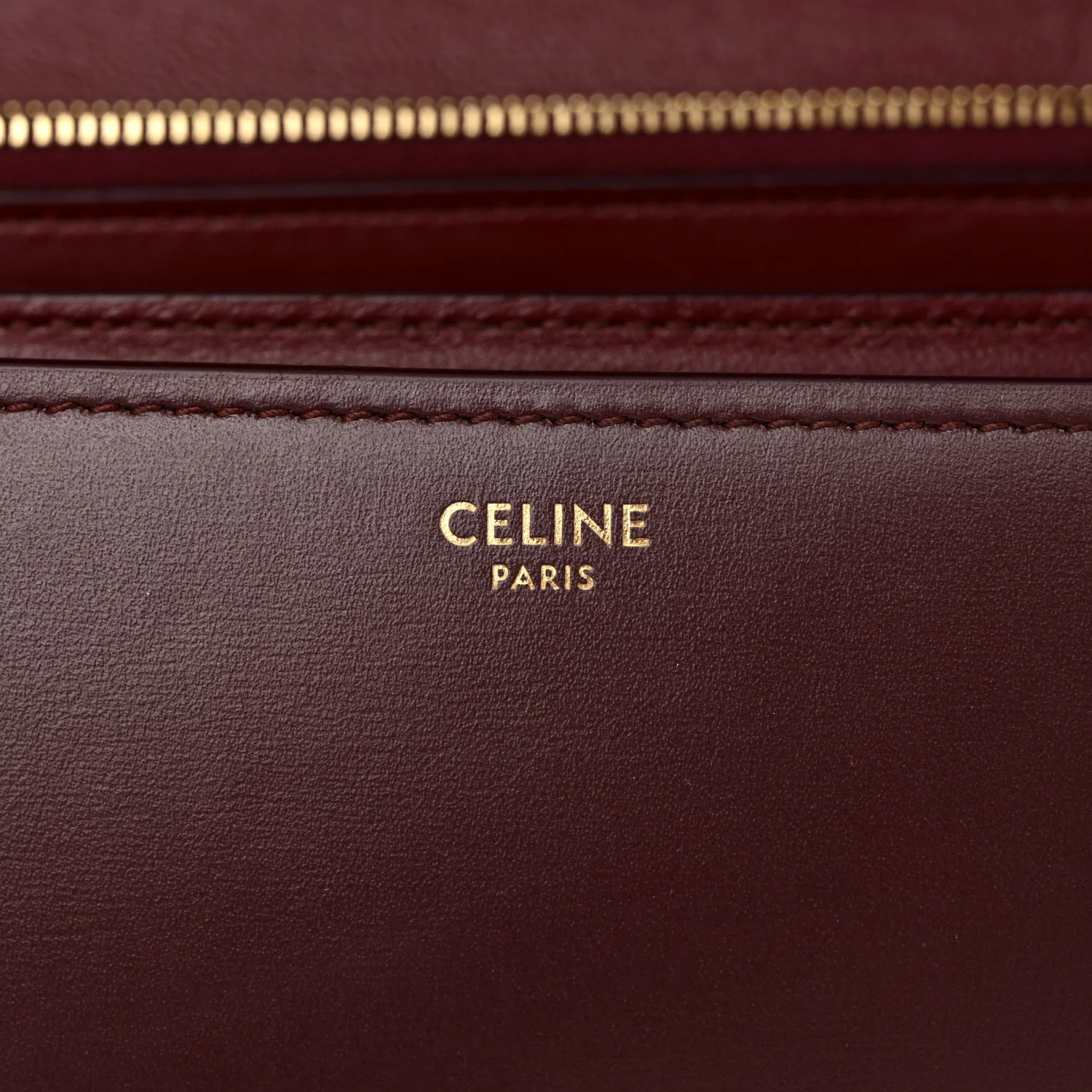 Box Calfskin Medium Classic Box Flap Bag Burgundy - Top Club