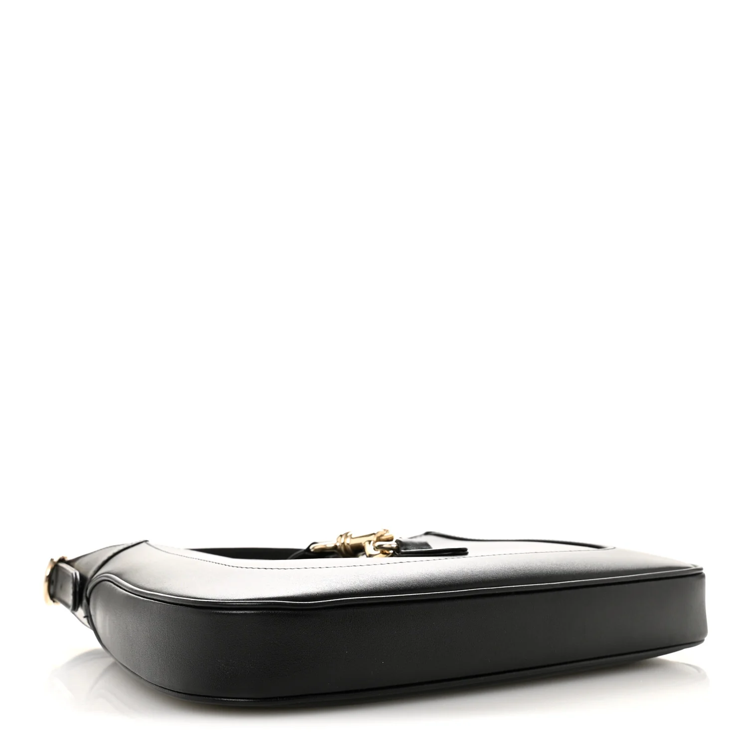 Calfskin Small Jackie Shoulder Bag Black - Top Club
