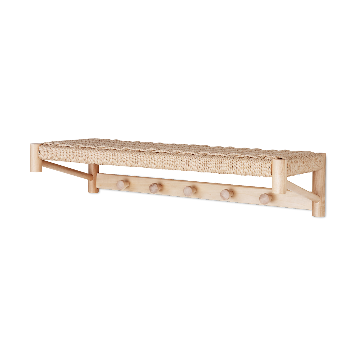 Kapstok Loek Naturel hout